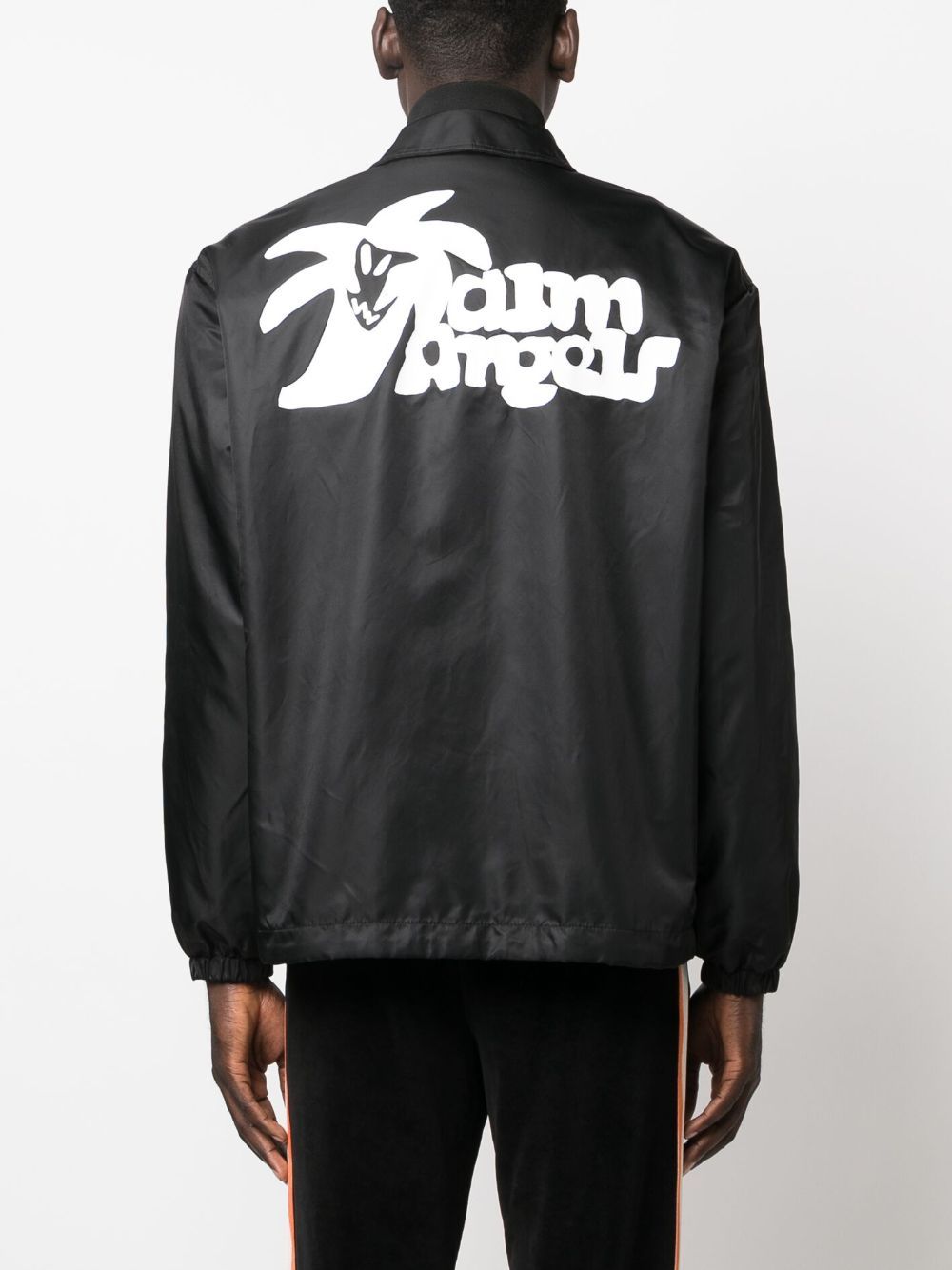PALM ANGELS Lightweight Coach Jacket with Logo Patches for Men