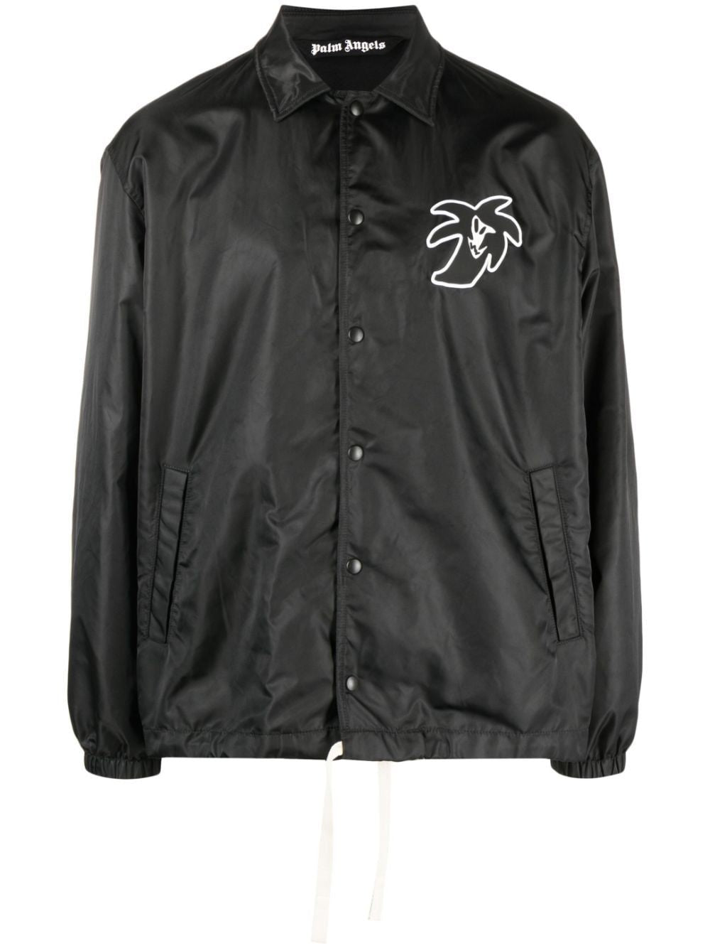 PALM ANGELS Lightweight Coach Jacket with Logo Patches for Men