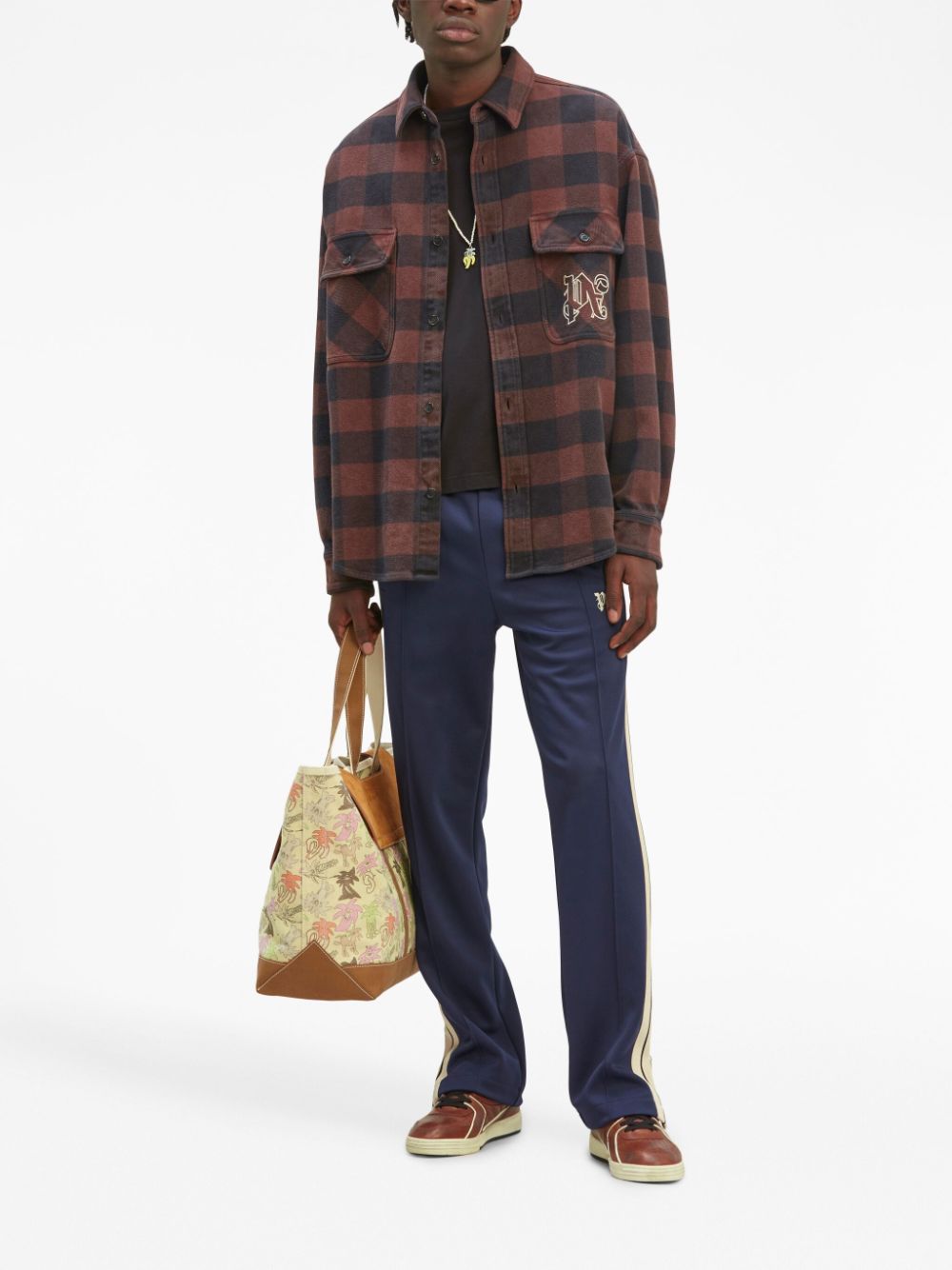 PALM ANGELS Monogram Cotton Overshirt for Men - Fall 2025 Collection