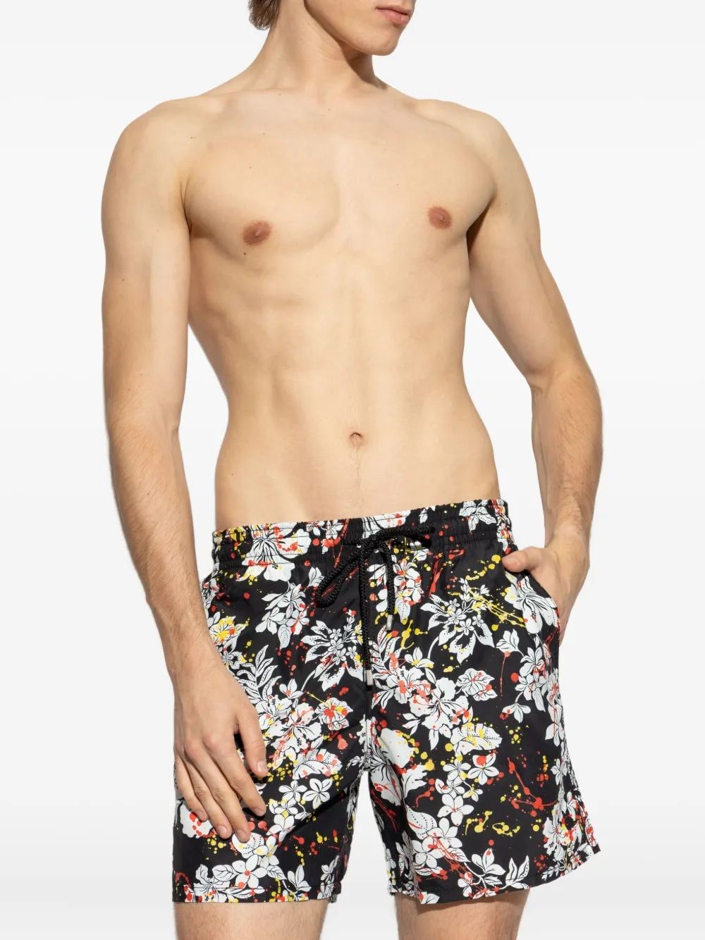 PALM ANGELS Floral Print Beachwear for Men