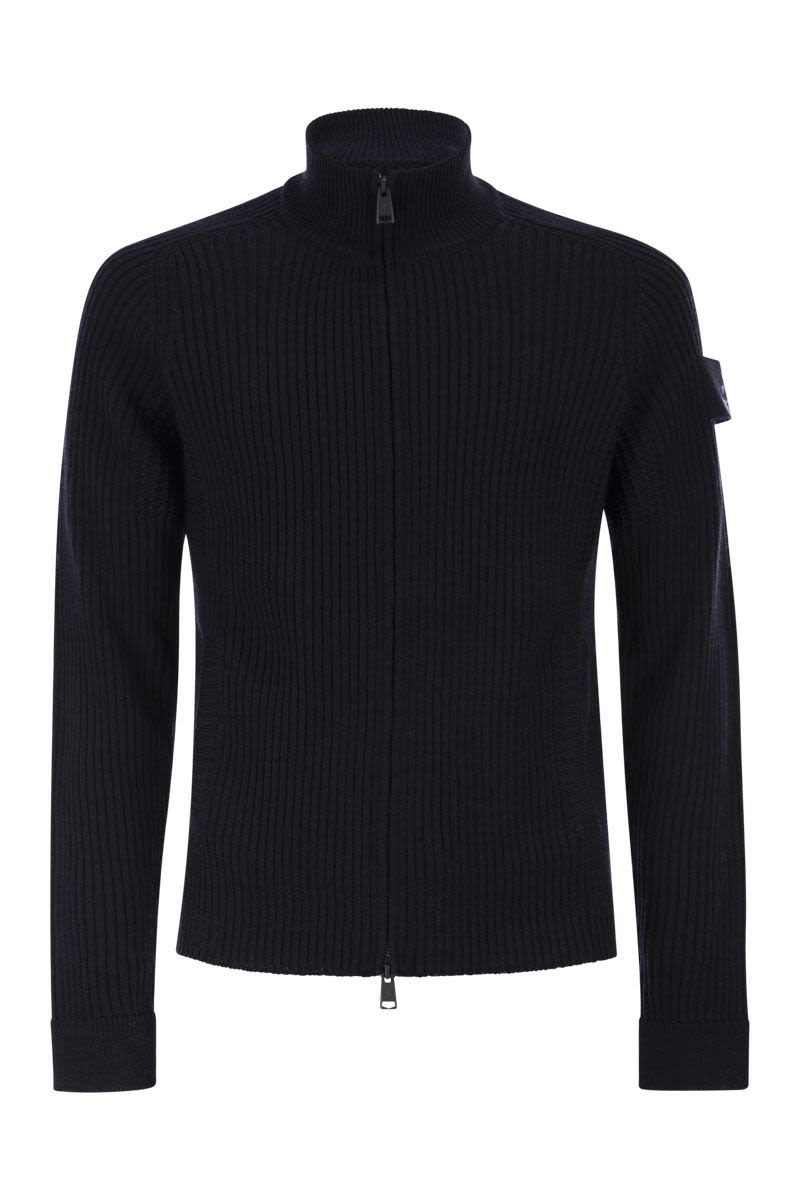 PREMIATA Wool Zip Cardigan for Men - Mid-Season Essential