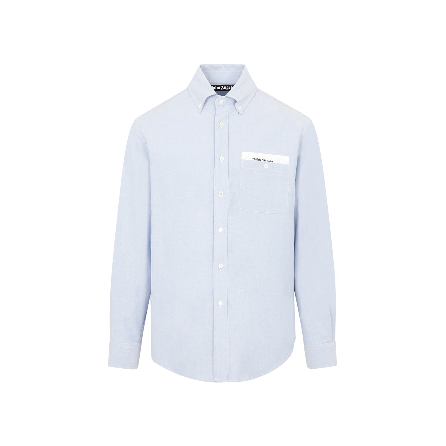 PALM ANGELS Button-Down Collar Cotton Shirt for Men