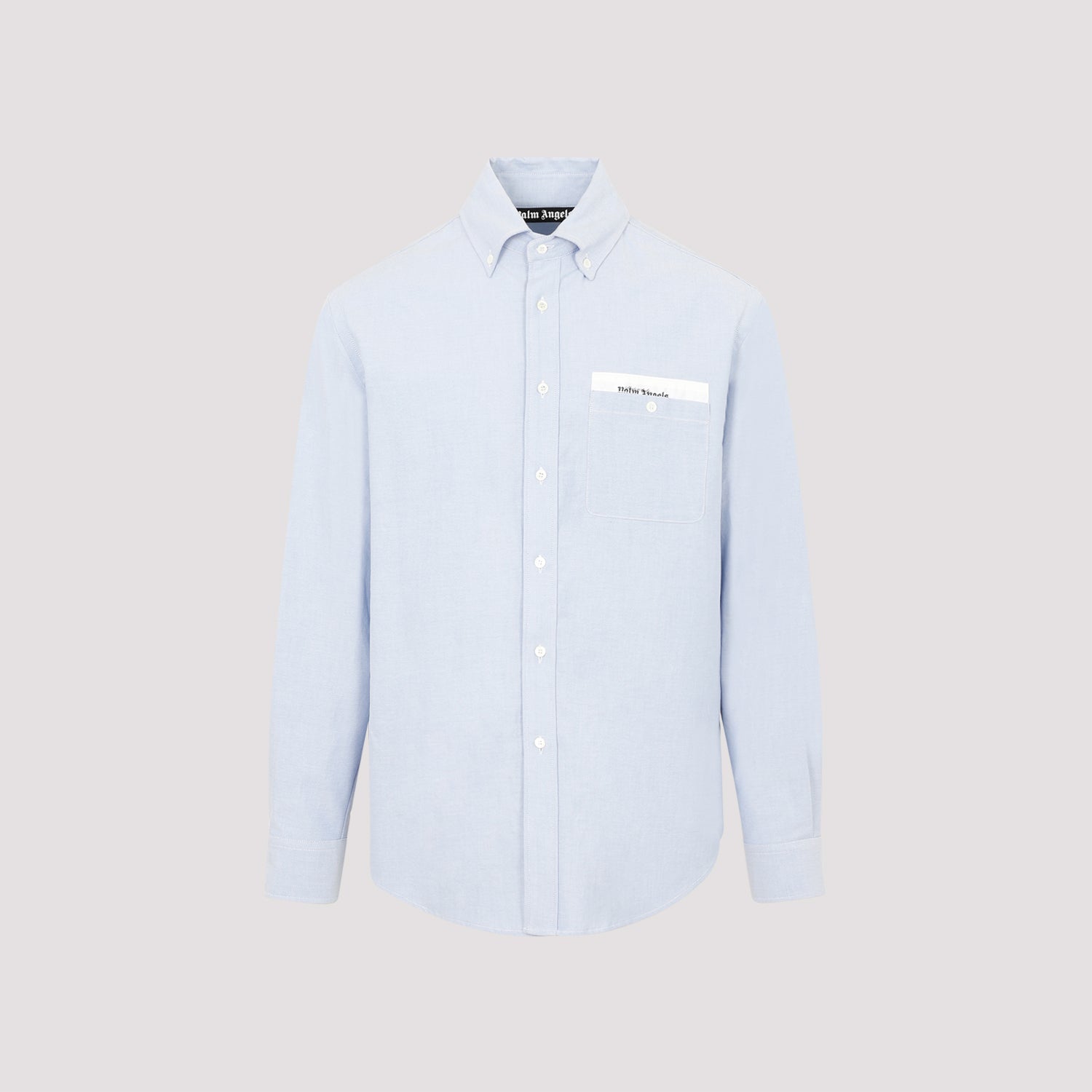 PALM ANGELS Button-Down Collar Cotton Shirt for Men