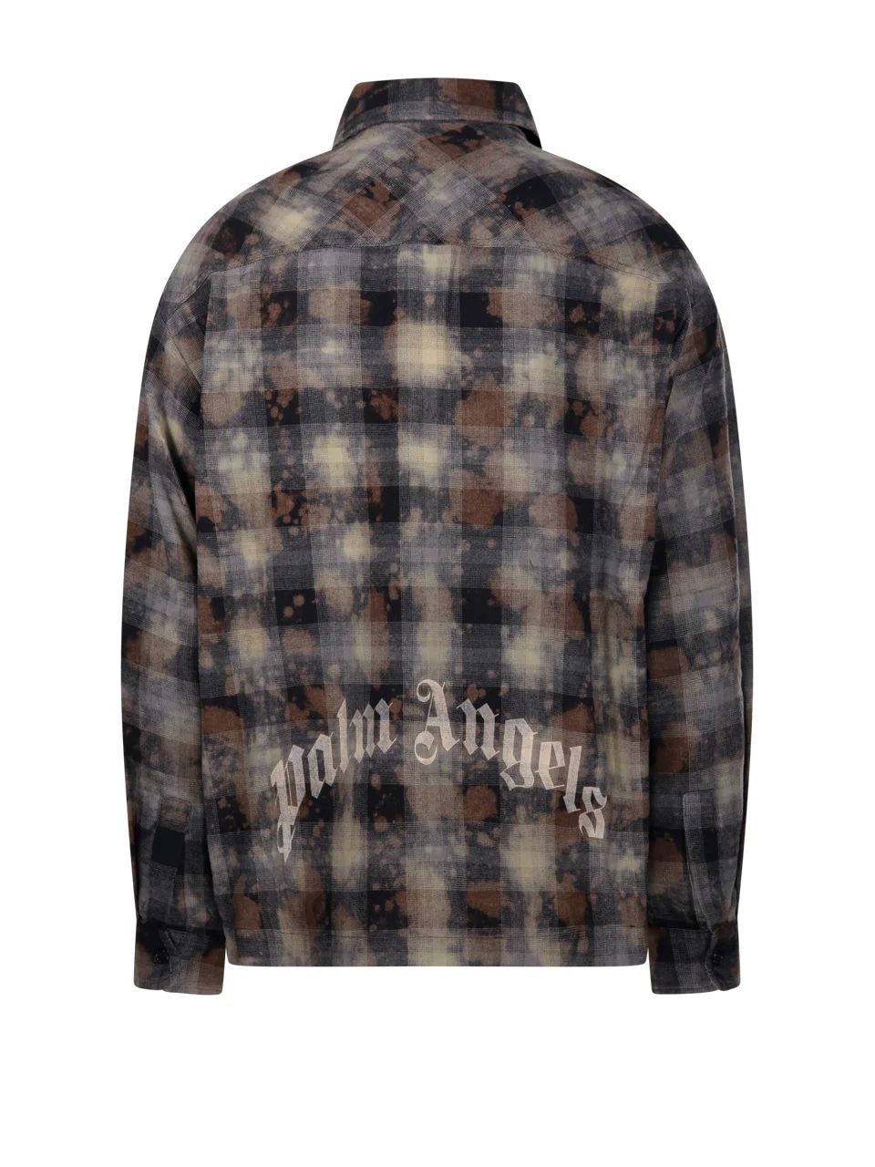 PALM ANGELS Checkered Design Cotton Shirt - FW24 Collection