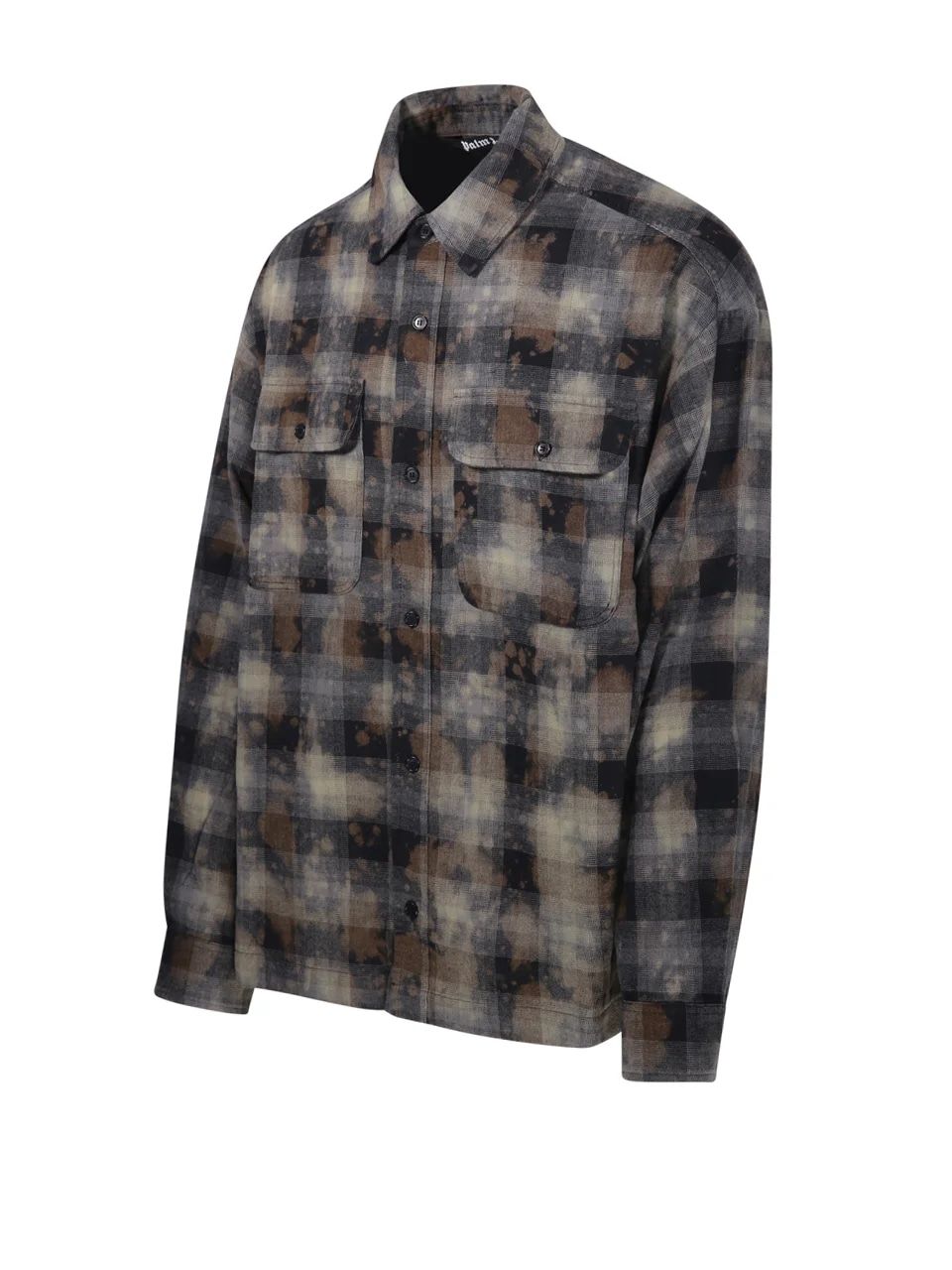 PALM ANGELS Checkered Design Cotton Shirt - FW24 Collection