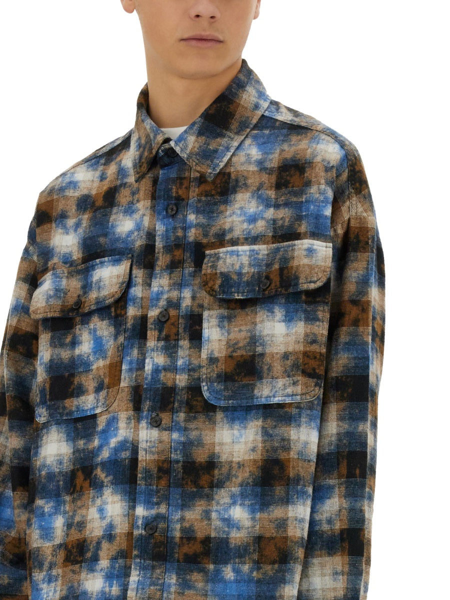PALM ANGELS Plaid Shirt Size 50 for Men