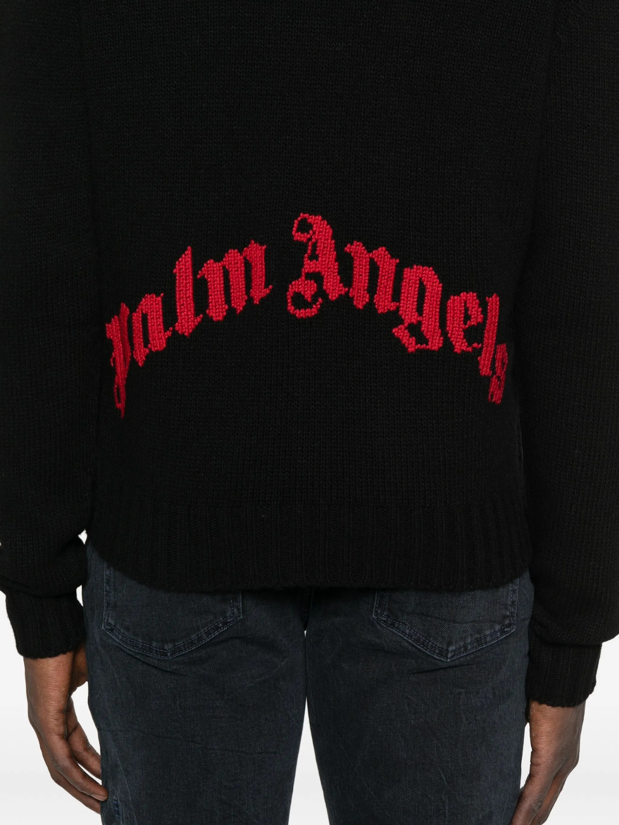 PALM ANGELS Wool Blend Sweater for Men - FW25 Collection