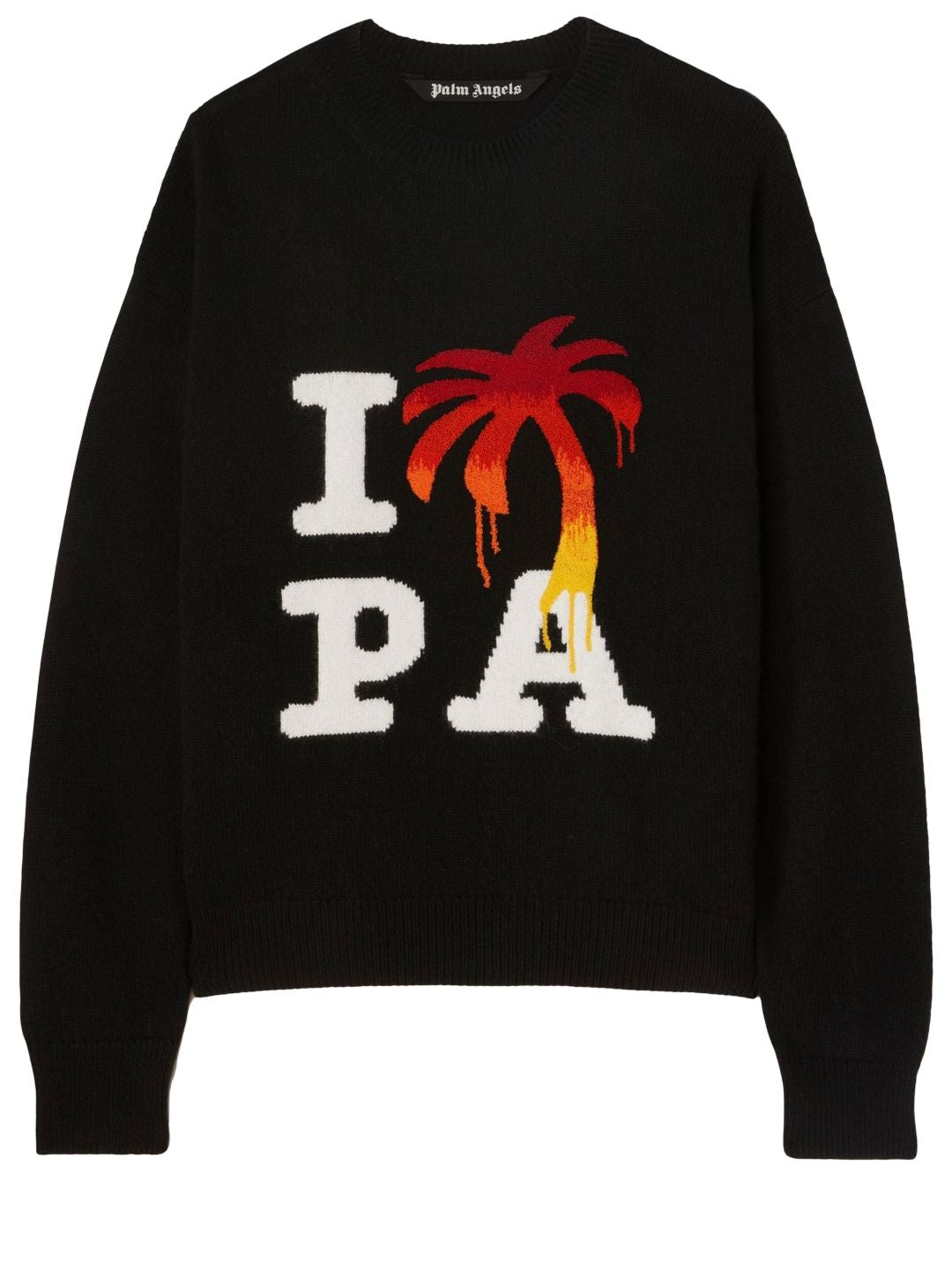 PALM ANGELS I LOVE Paint Knit Sweater