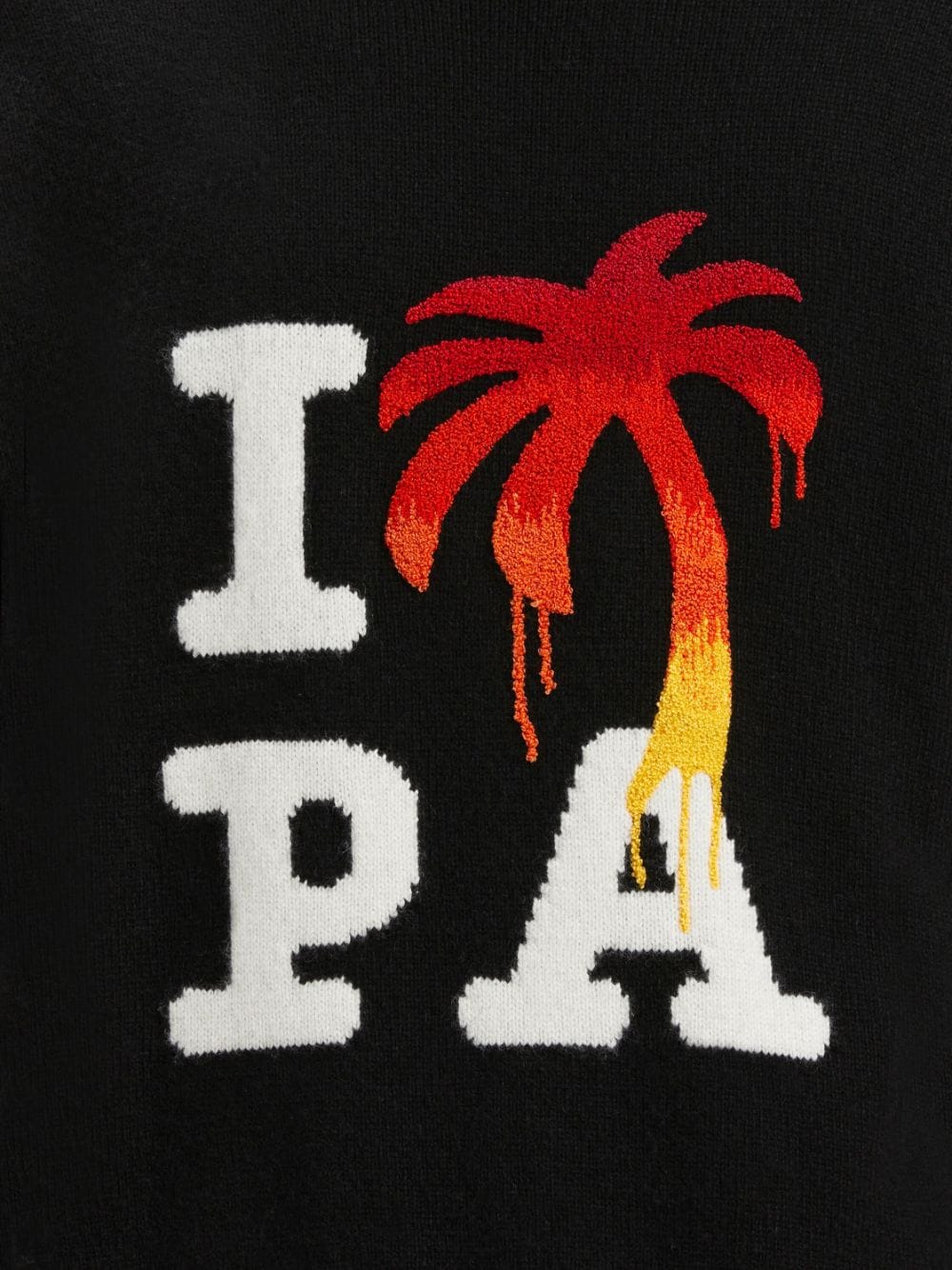 PALM ANGELS I LOVE Paint Knit Sweater