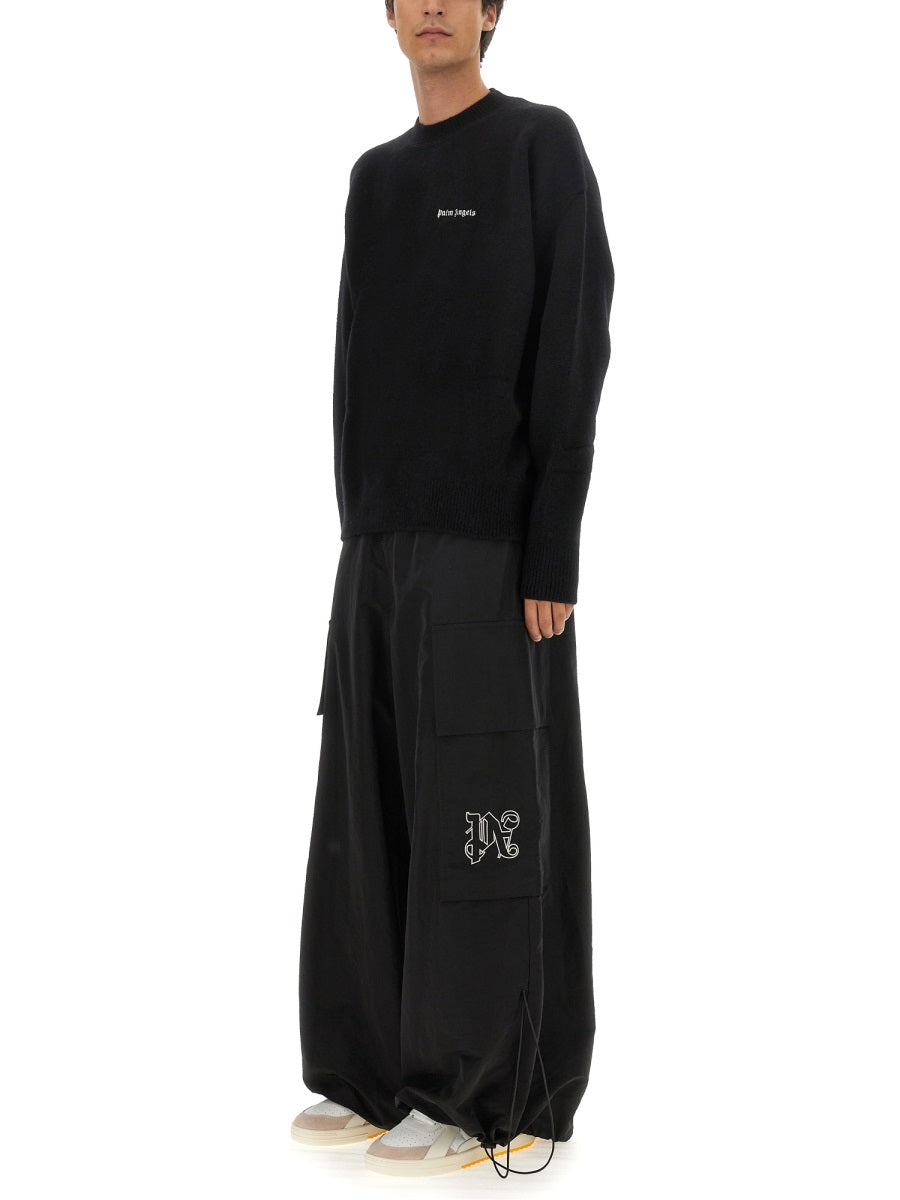 PALM ANGELS Regular Fit T-Shirt with Logo - Size M