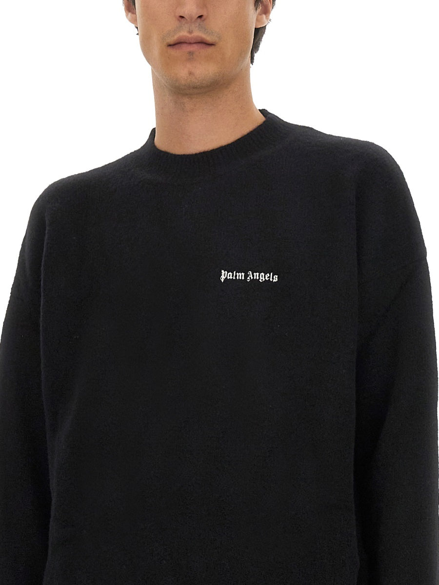 PALM ANGELS Regular Fit T-Shirt with Logo - Size M