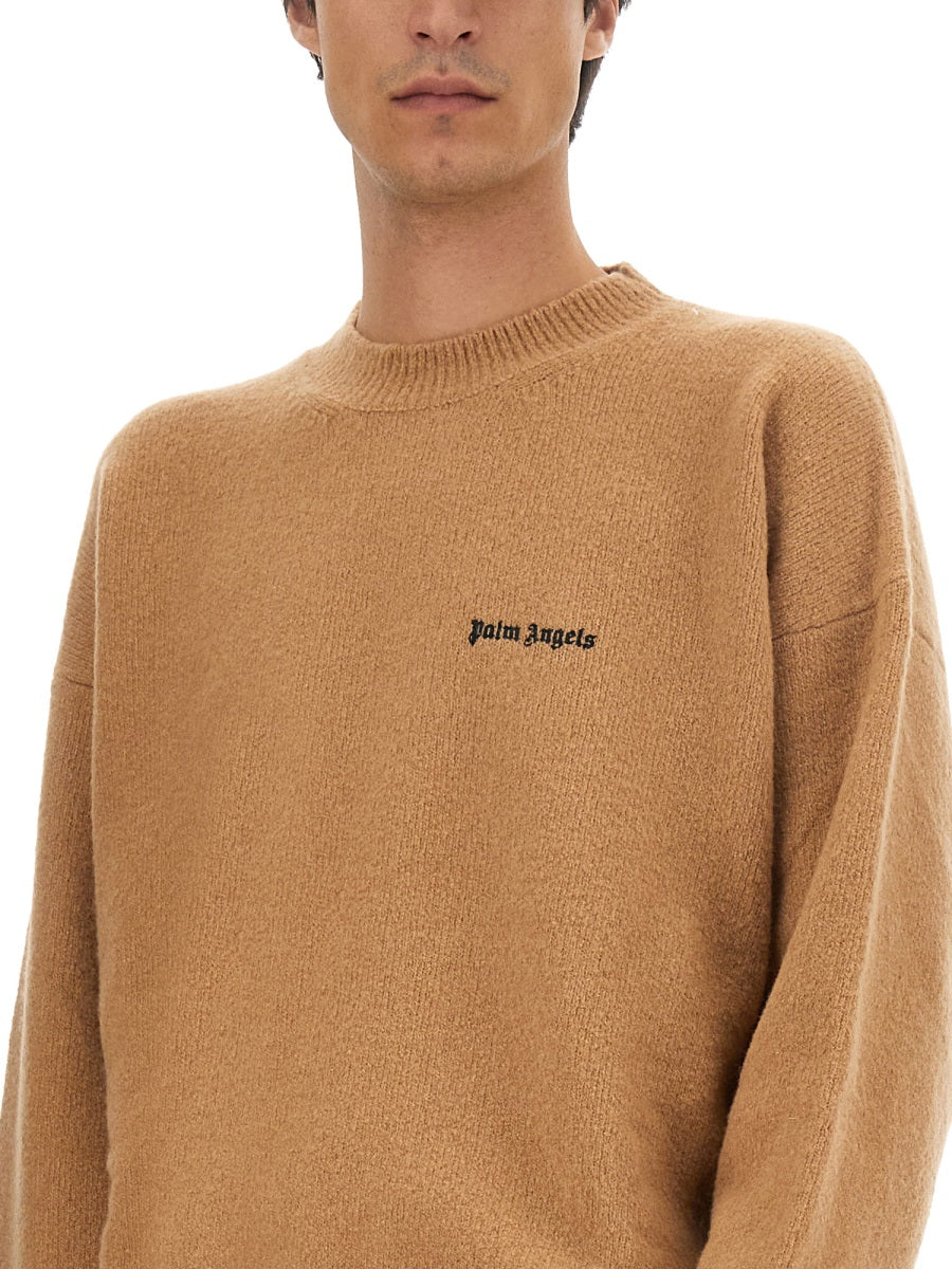 PALM ANGELS Logo T-Shirt - Regular Fit - Size L