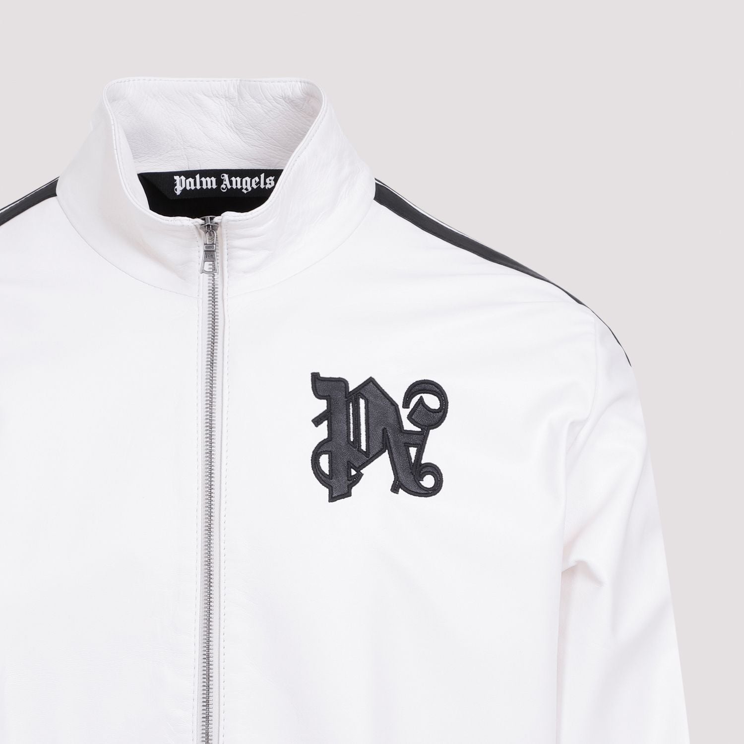 PALM ANGELS Monogram Leather Jacket for Men