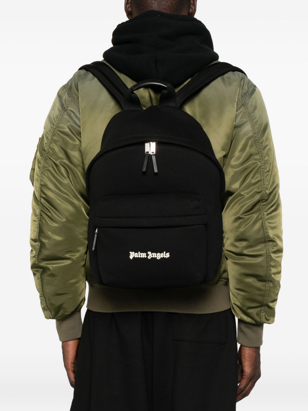 PALM ANGELS Logo Backpack with Adjustable Straps