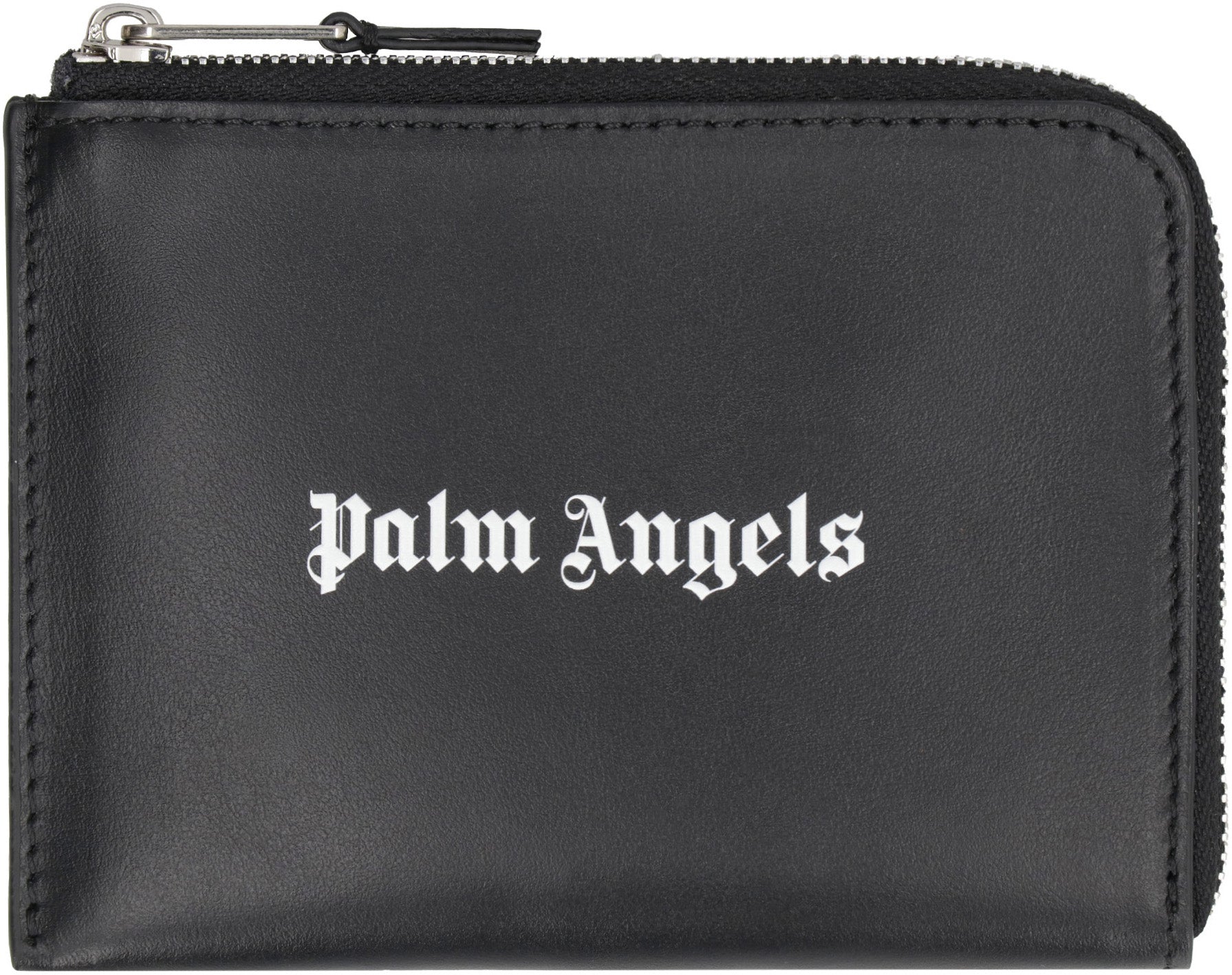 PALM ANGELS Mini Leather Card Holder