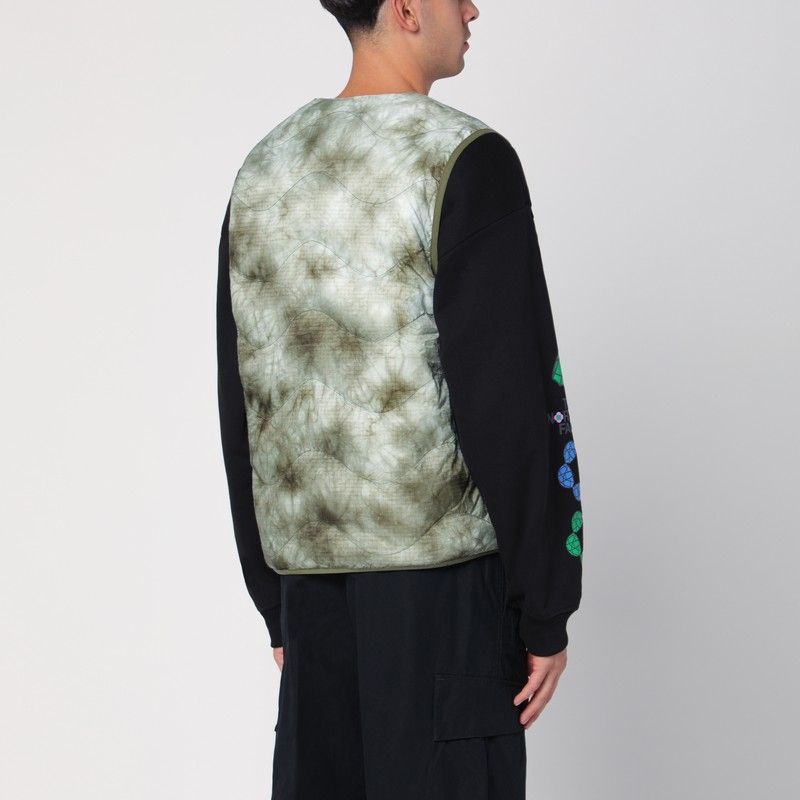 PURPLE MOUNTAIN OBSERVATORY Camouflage Quilted Nylon Waistcoat