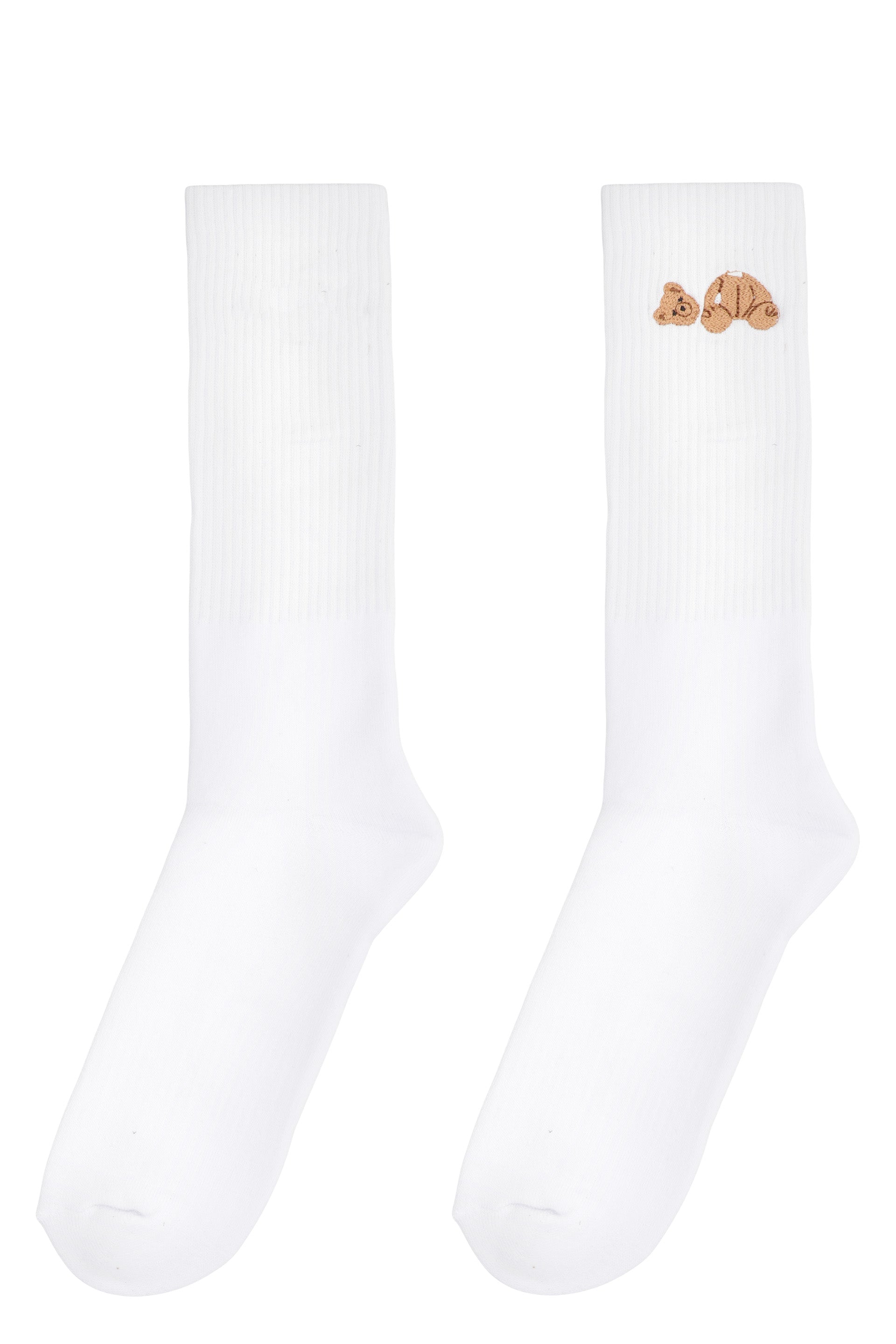 PALM ANGELS Cotton Blend Socks with Bear Detail