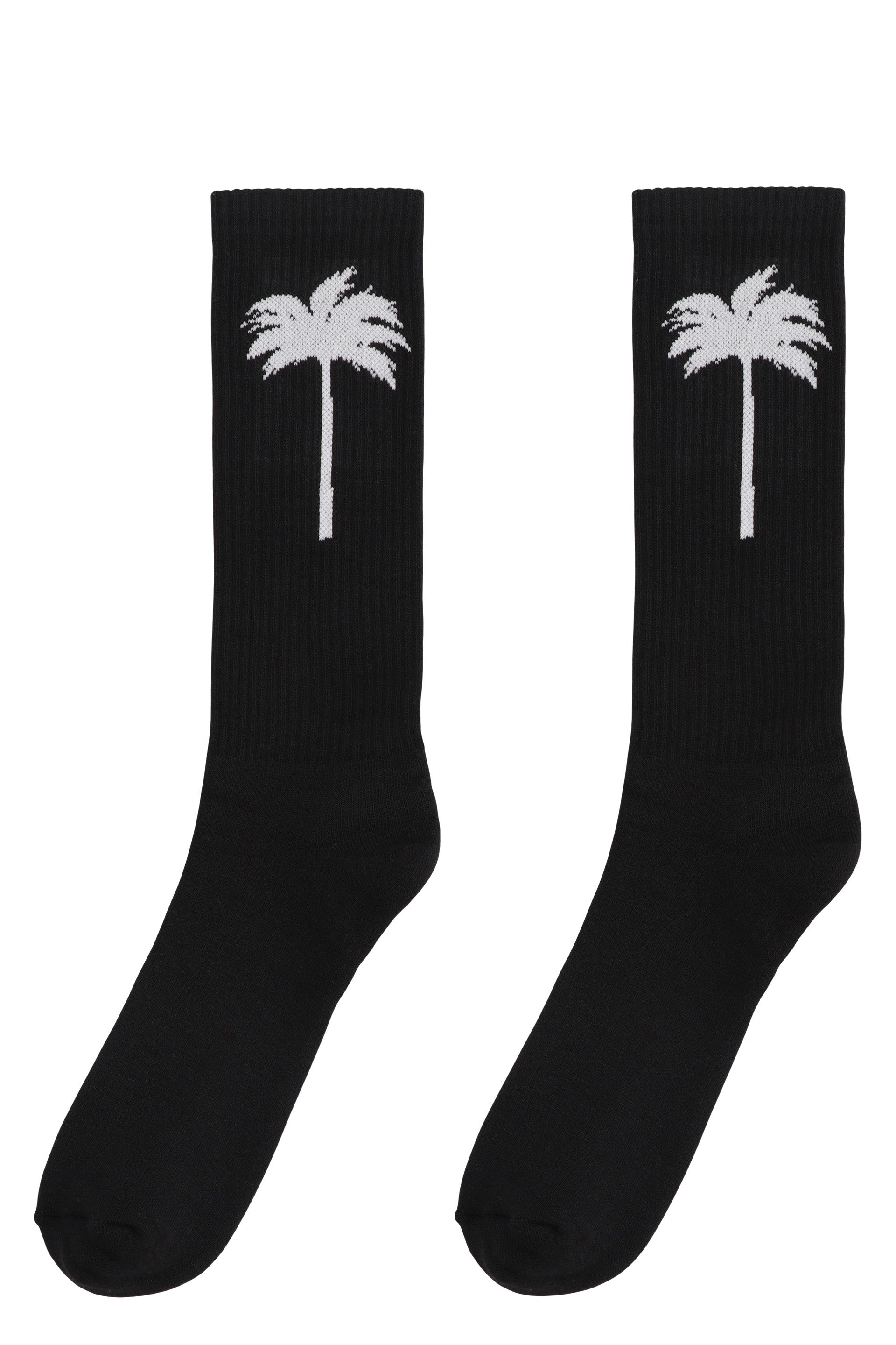 Palm Angels Cotton Blend Logo Detail Socks