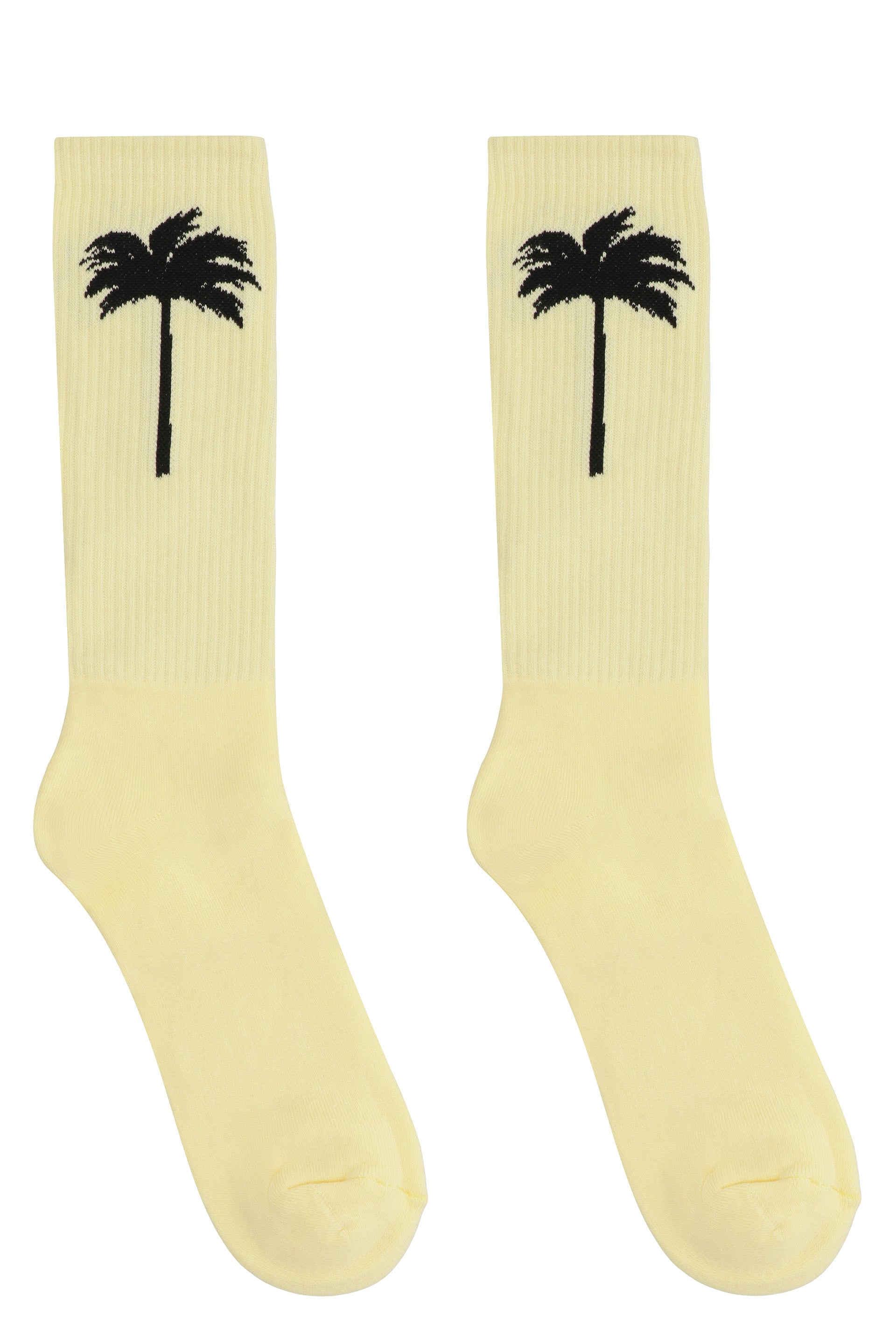 PALM ANGELS Cotton Blend Logo Socks for Men