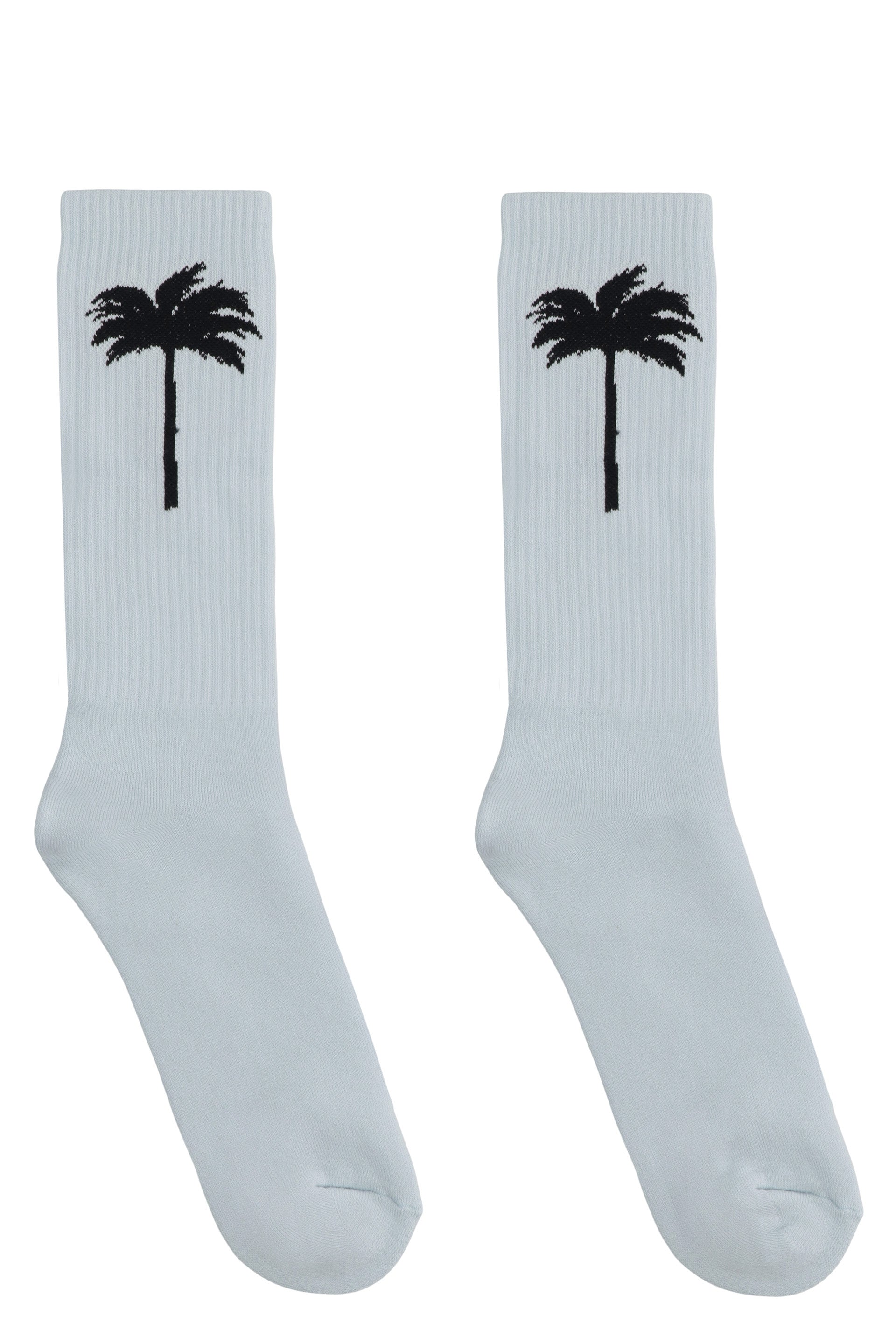 PALM ANGELS Cotton Blend Logo Detail Socks for Men