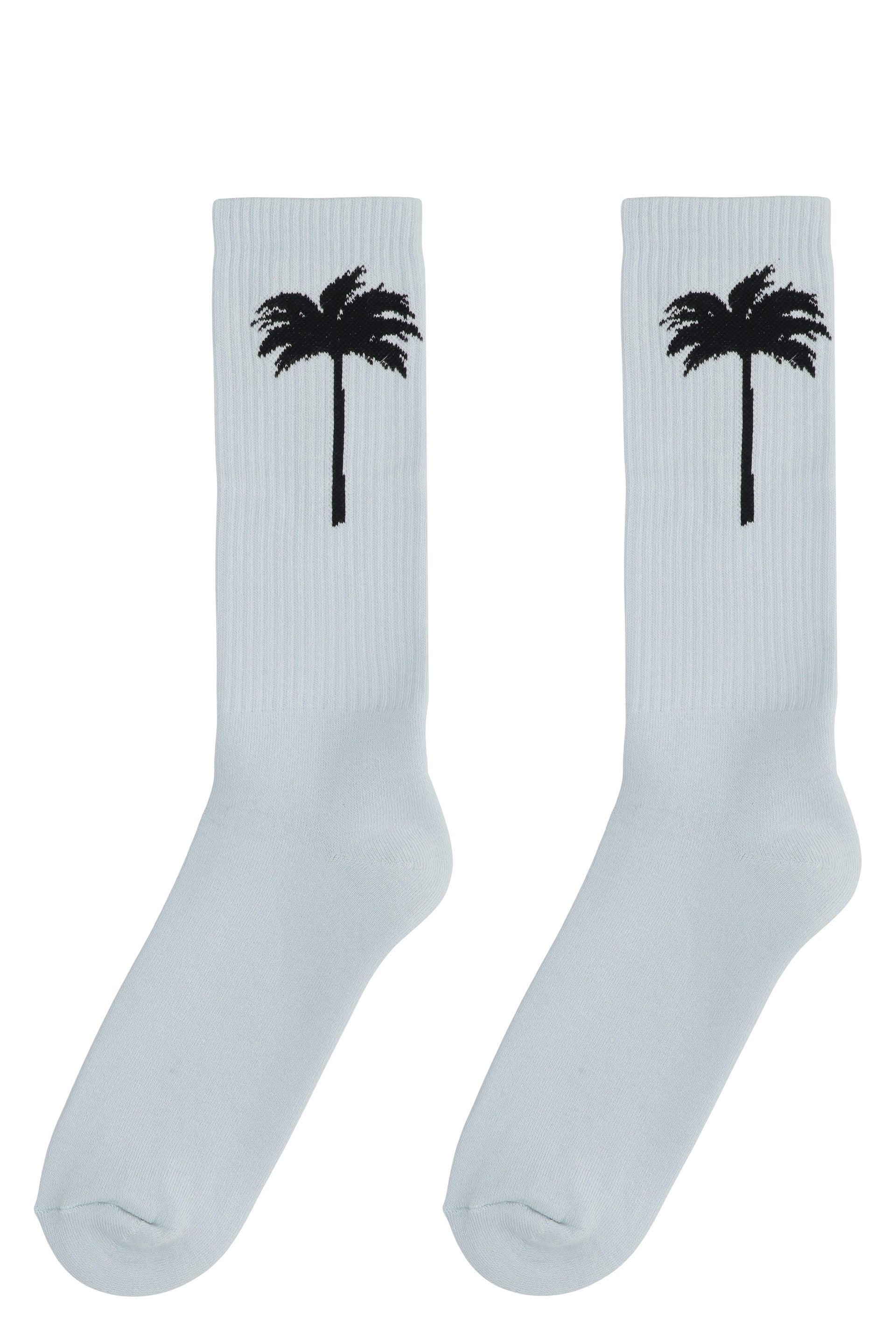 PALM ANGELS Cotton Blend Logo Detail Socks for Men