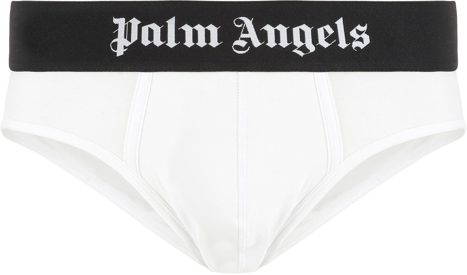 PALM ANGELS Set of Two Cotton Briefs with Logoed Elastic Band