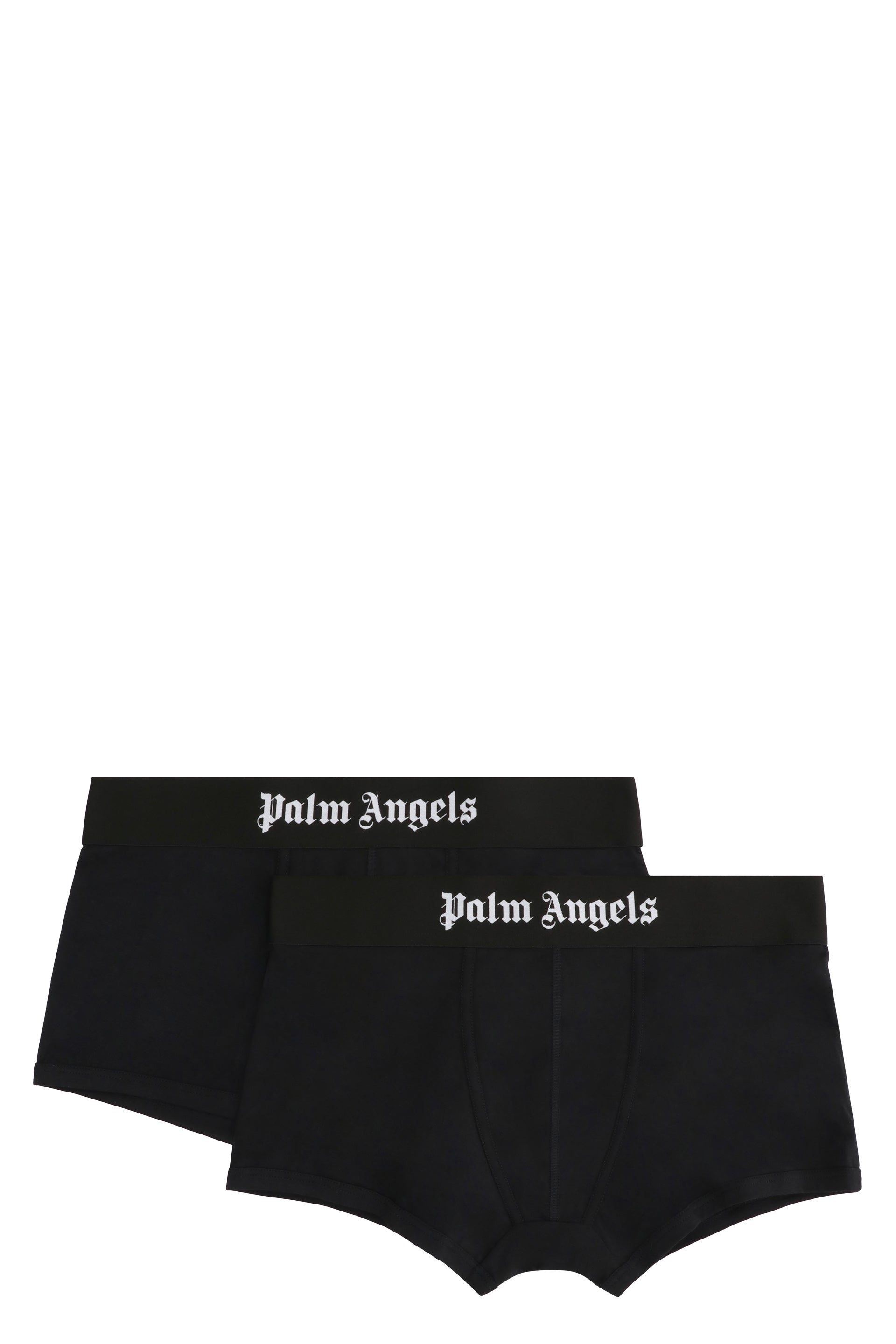 PALM ANGELS Two-Pack of Cotton Boxer Shorts with Branded Elastic Band