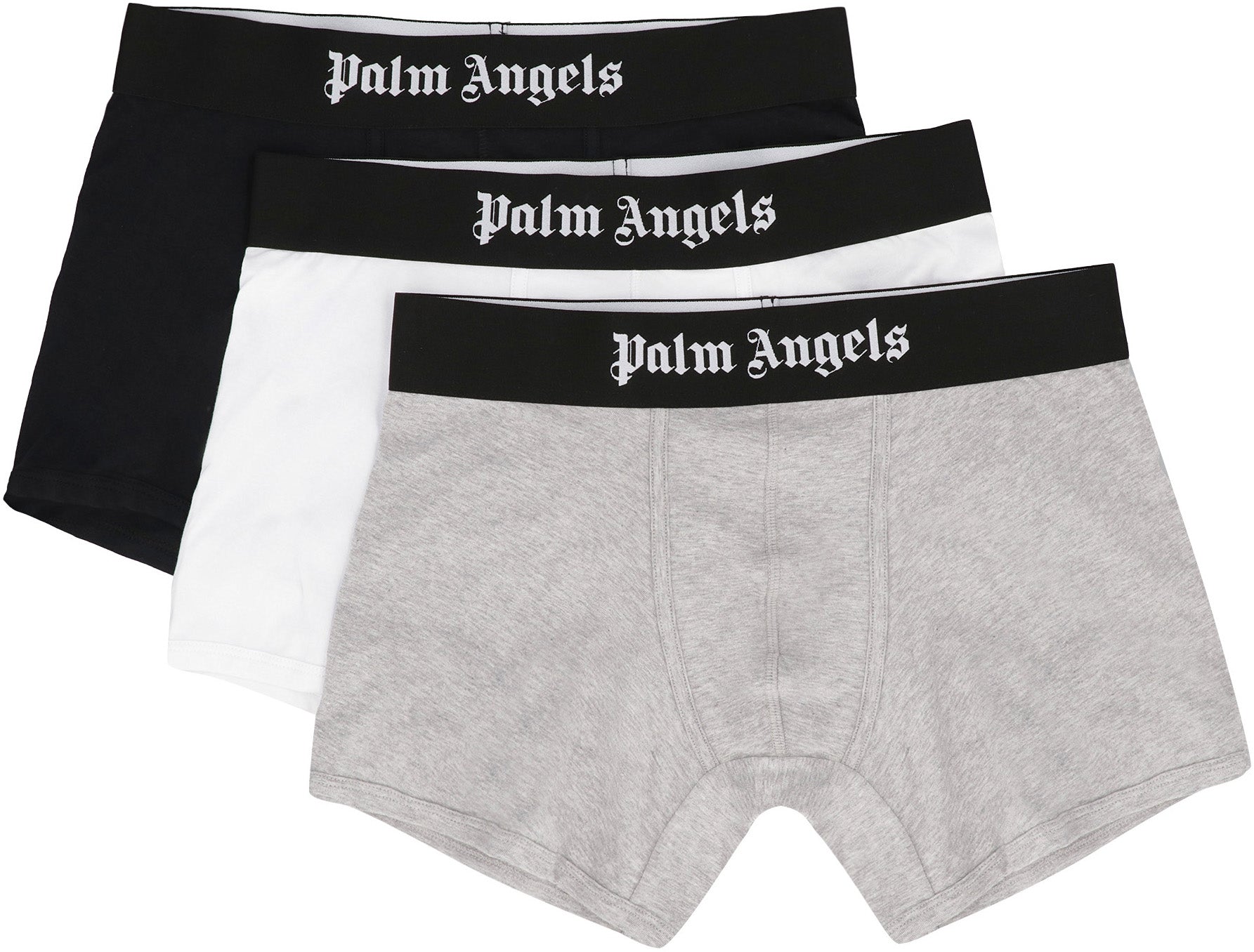 PALM ANGELS Set of Three Men's Boxers with Elasticated Waistband