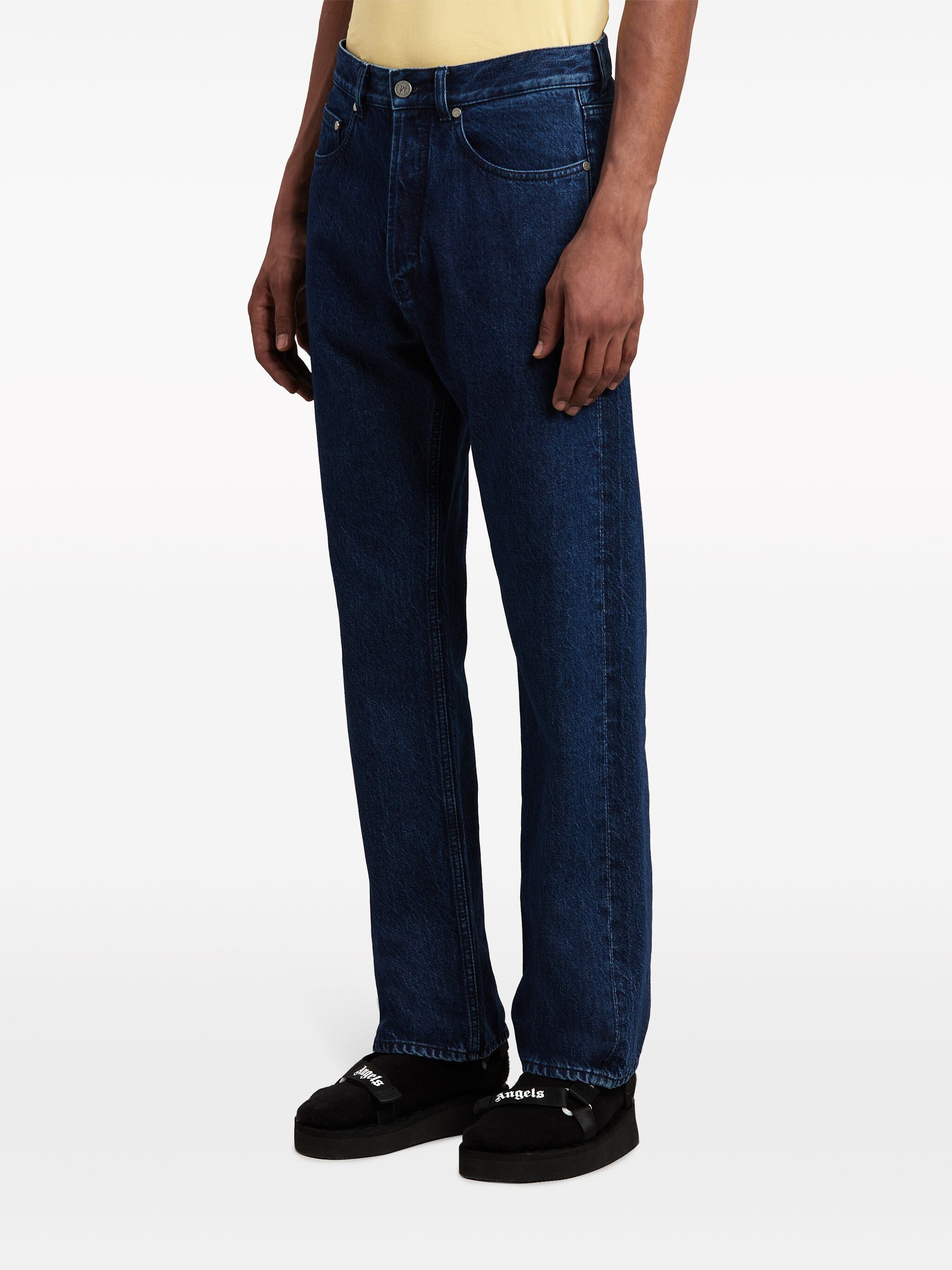 PALM ANGELS Loose Fit Jeans with Logo for Men