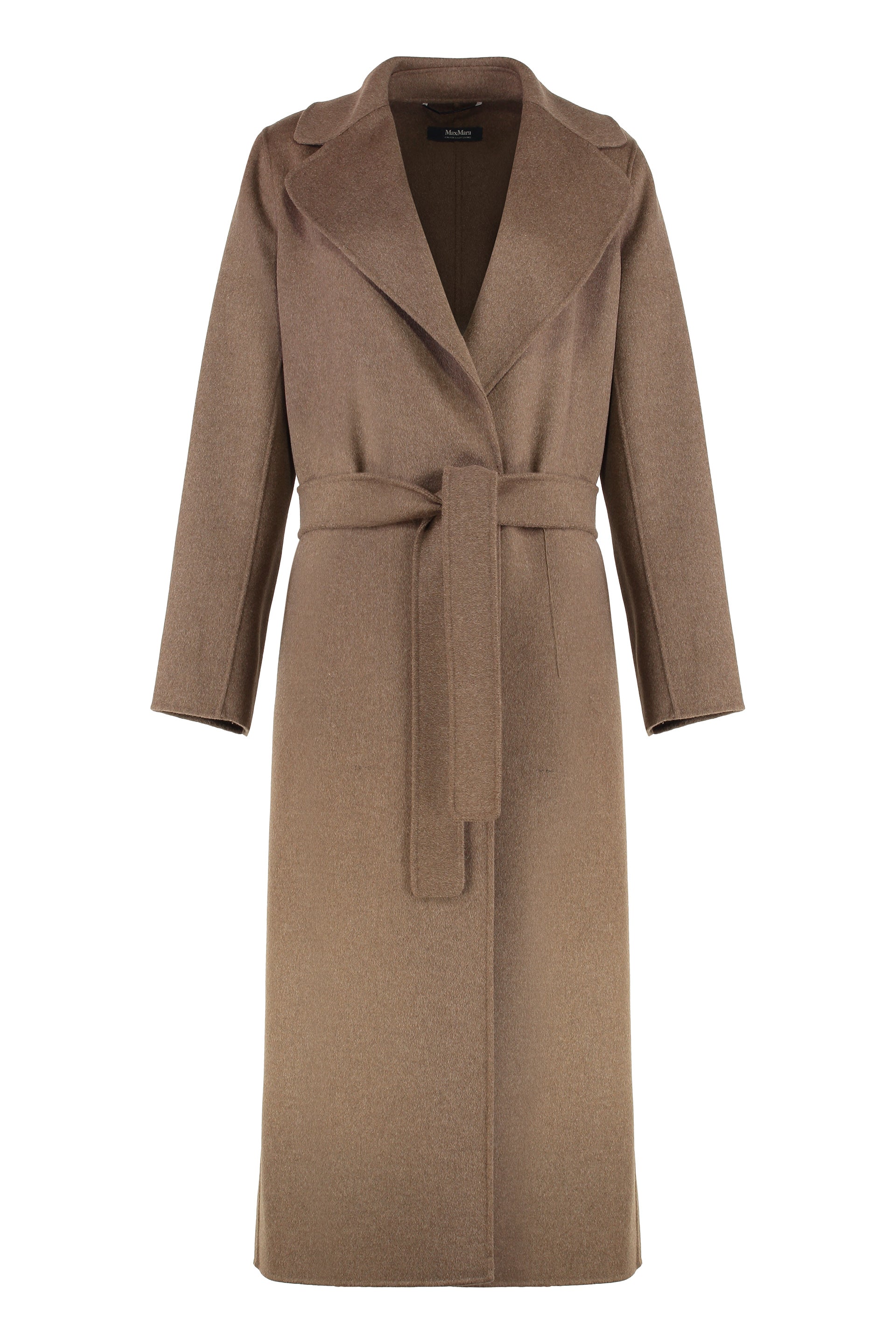 S MAX MARA Elegant Long Jacket in Virgin Wool
