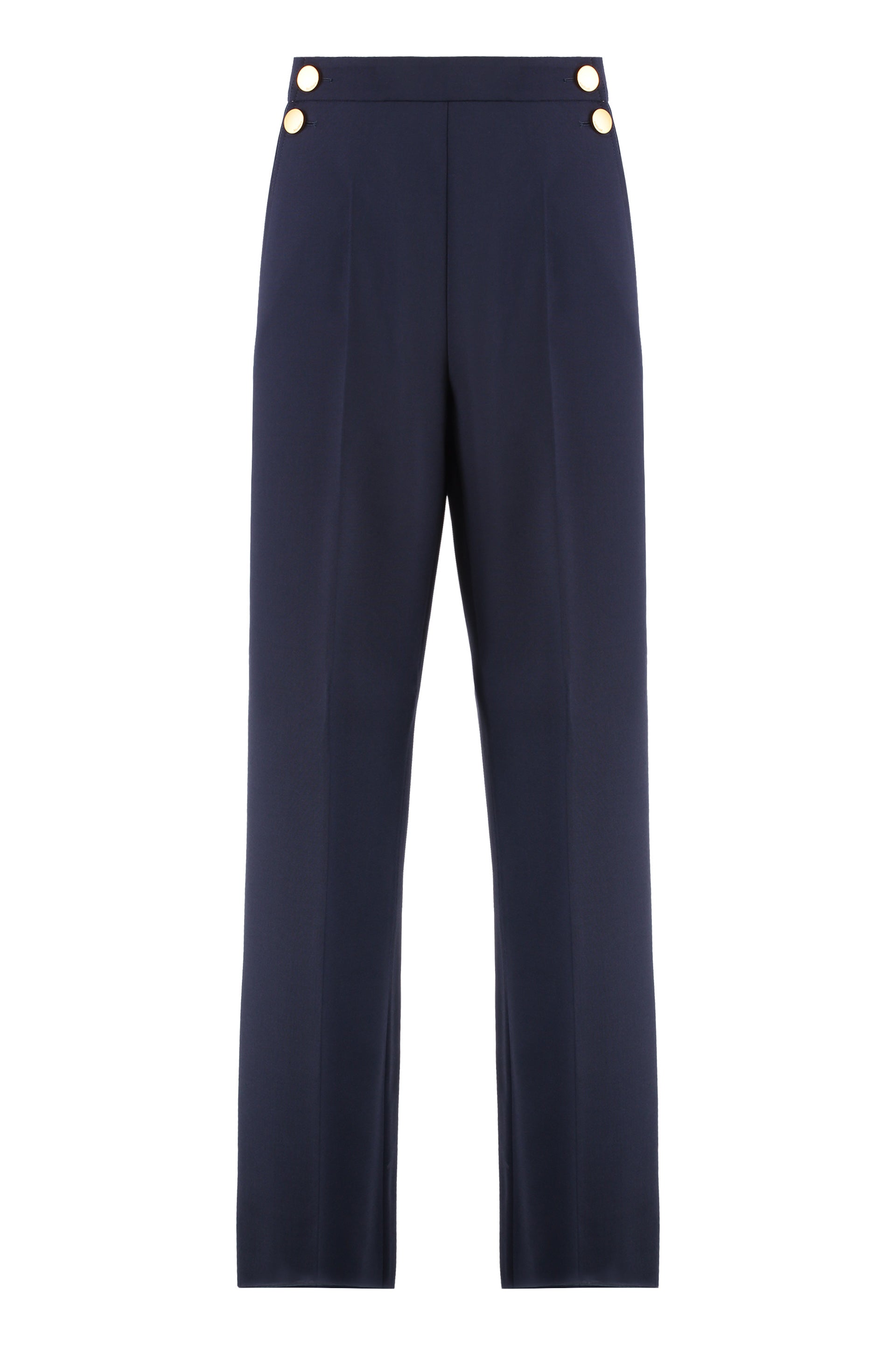 MAX MARA Virgin Wool Trousers with Pockets