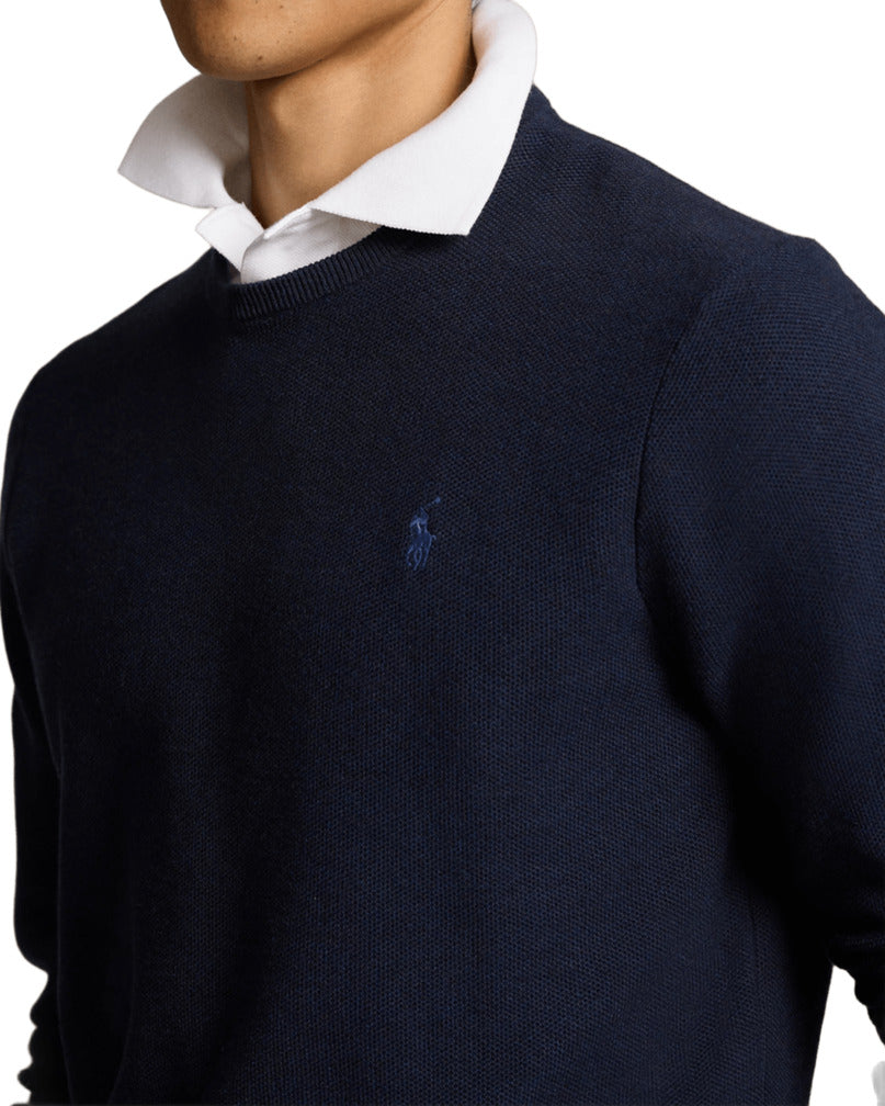 POLO Lightweight Textured Knit Sweatshirt for Men