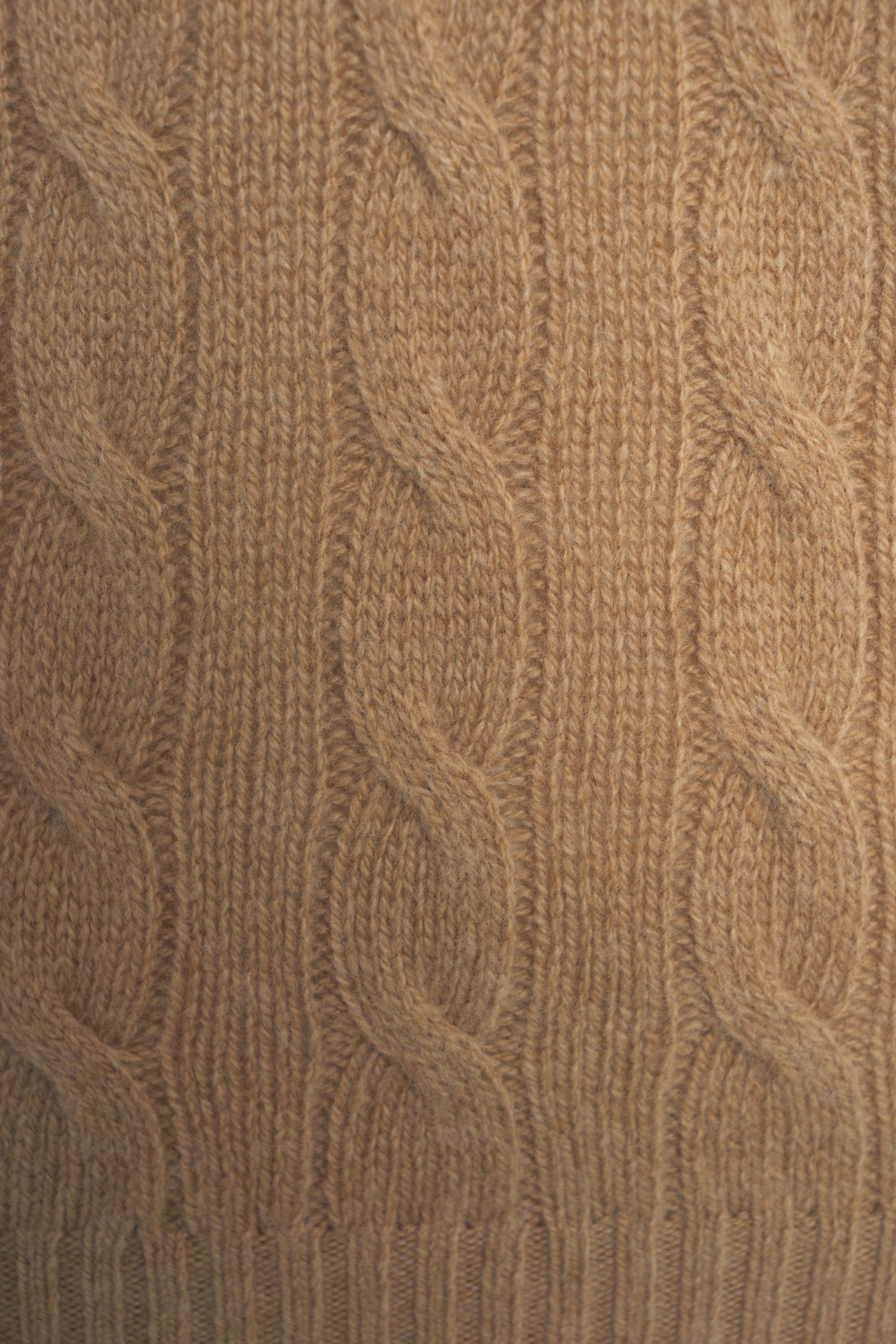 POLO RALPH LAUREN Women's Cable Knit Pullover Sweater with Polo Collar