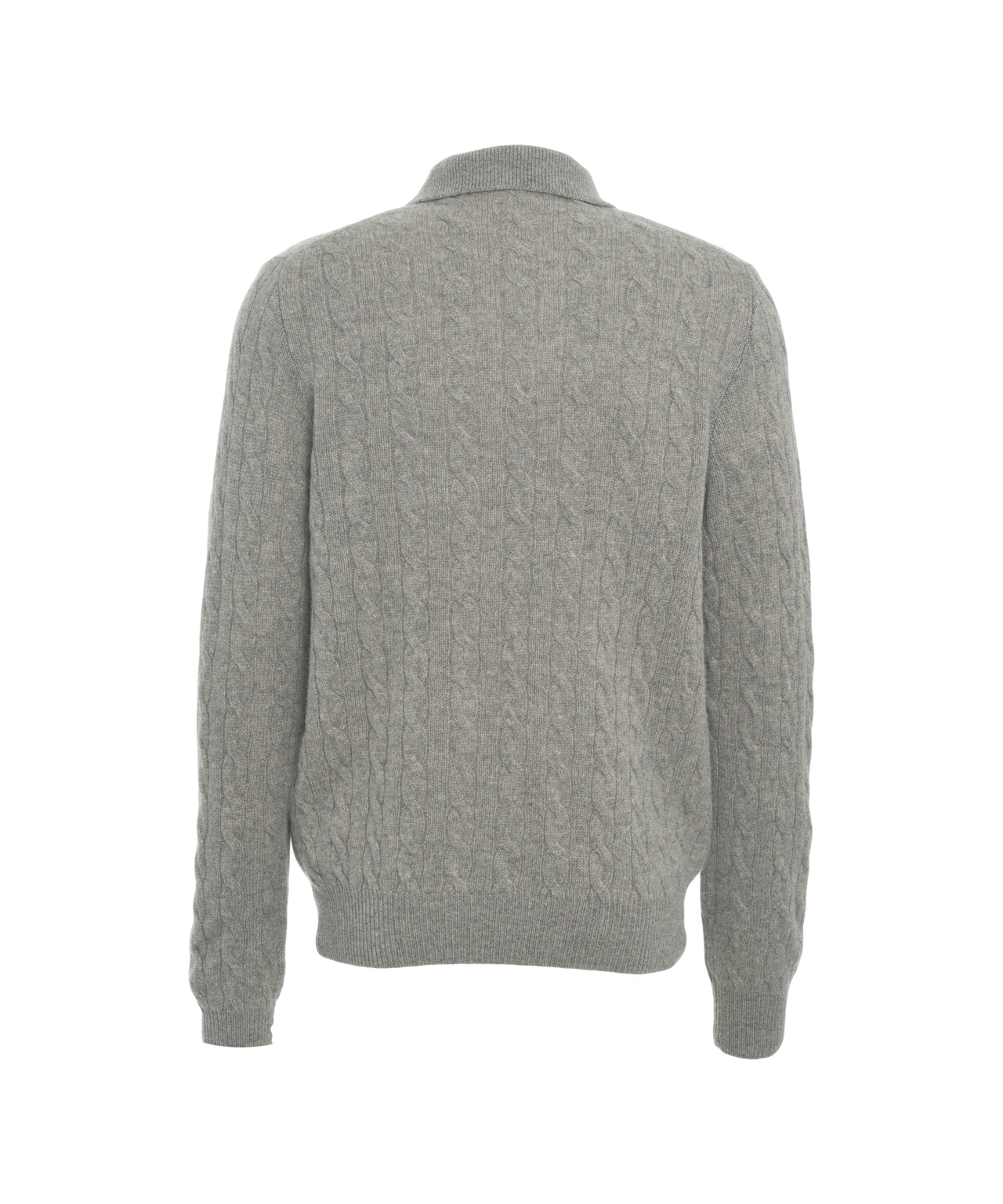 POLO RALPH LAUREN Cable Knit Pullover with Polo Collar for Men