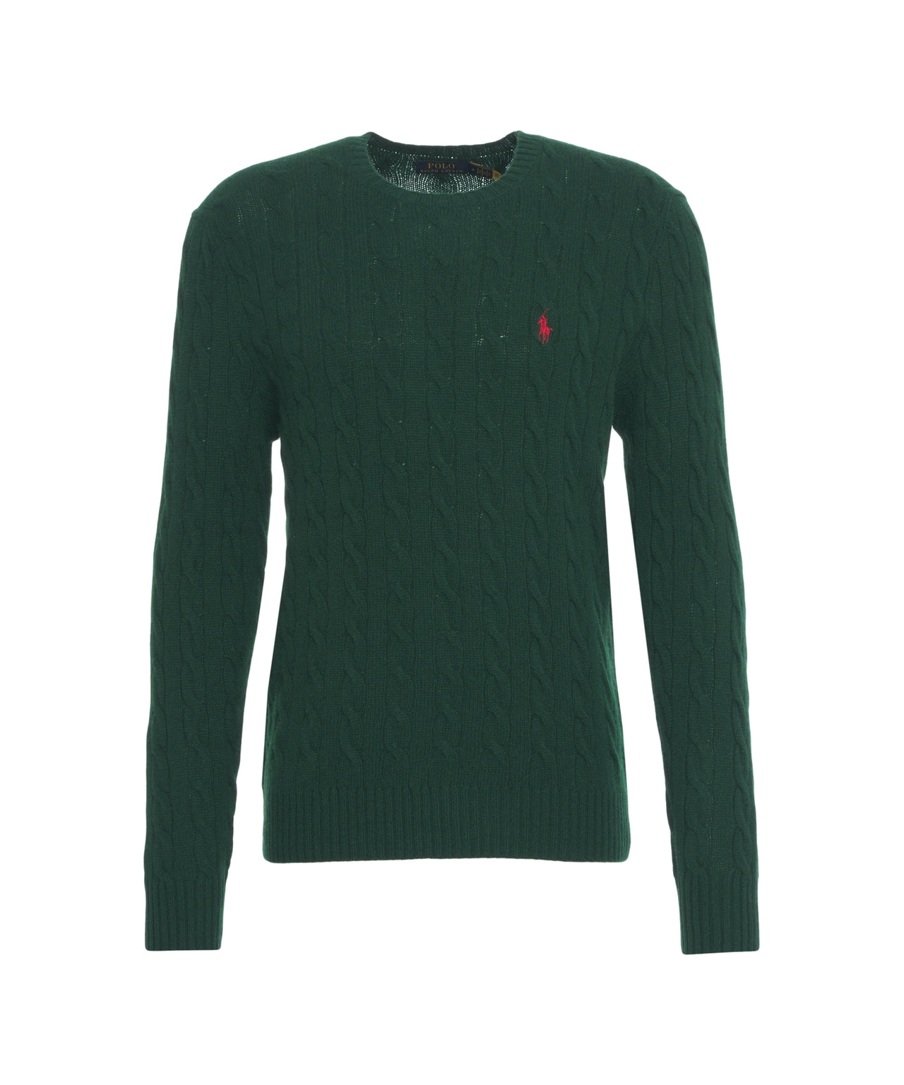 POLO RALPH LAUREN Classic Cable Knit Pullover with Embroidered Logo
