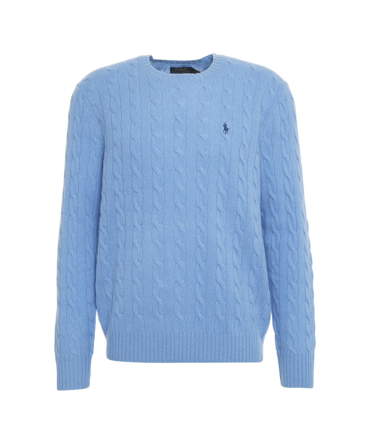 POLO RALPH LAUREN Classic Cable Knit Pullover with Embroidered Logo