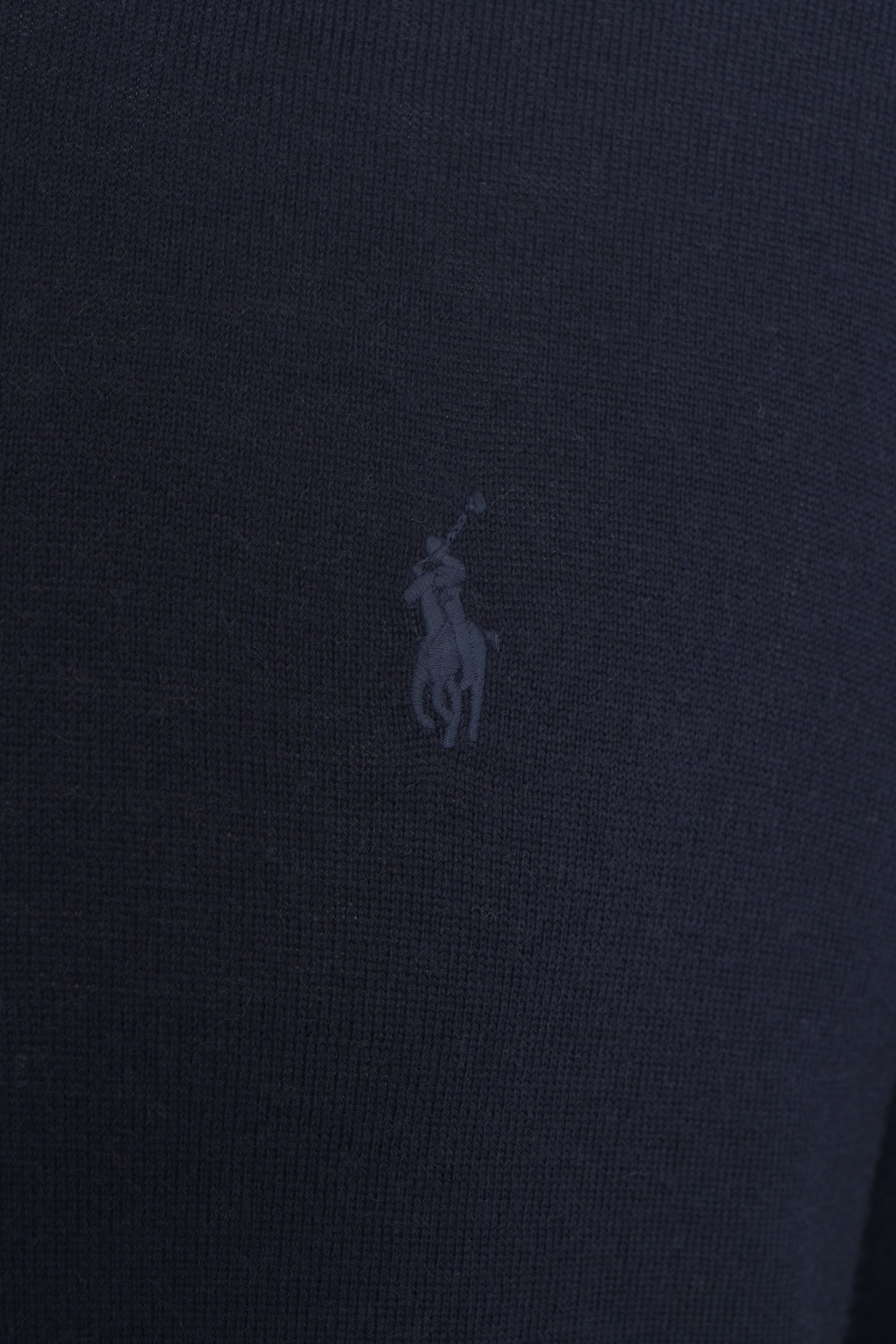 POLO RALPH LAUREN Classic Round Neck Wool Pullover for Men