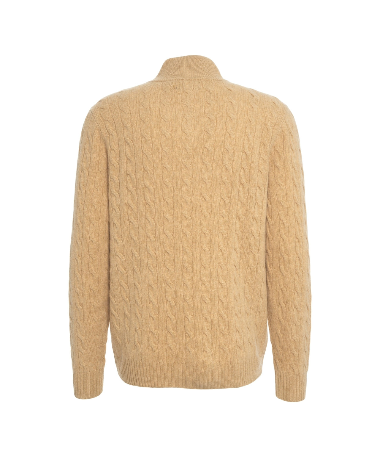 POLO RALPH LAUREN Men's Cable Knit Pullover with Half-Zip Collar