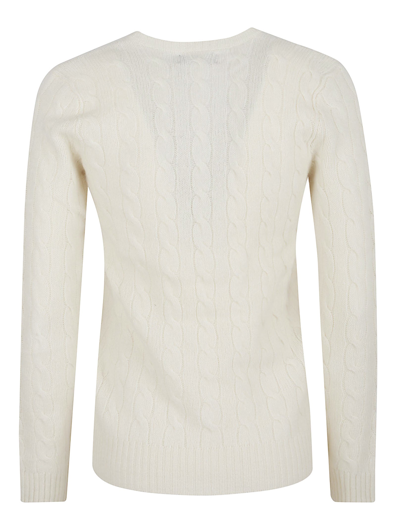 POLO RALPH LAUREN Cable-Knit V-Neck Sweater for Women - FW25