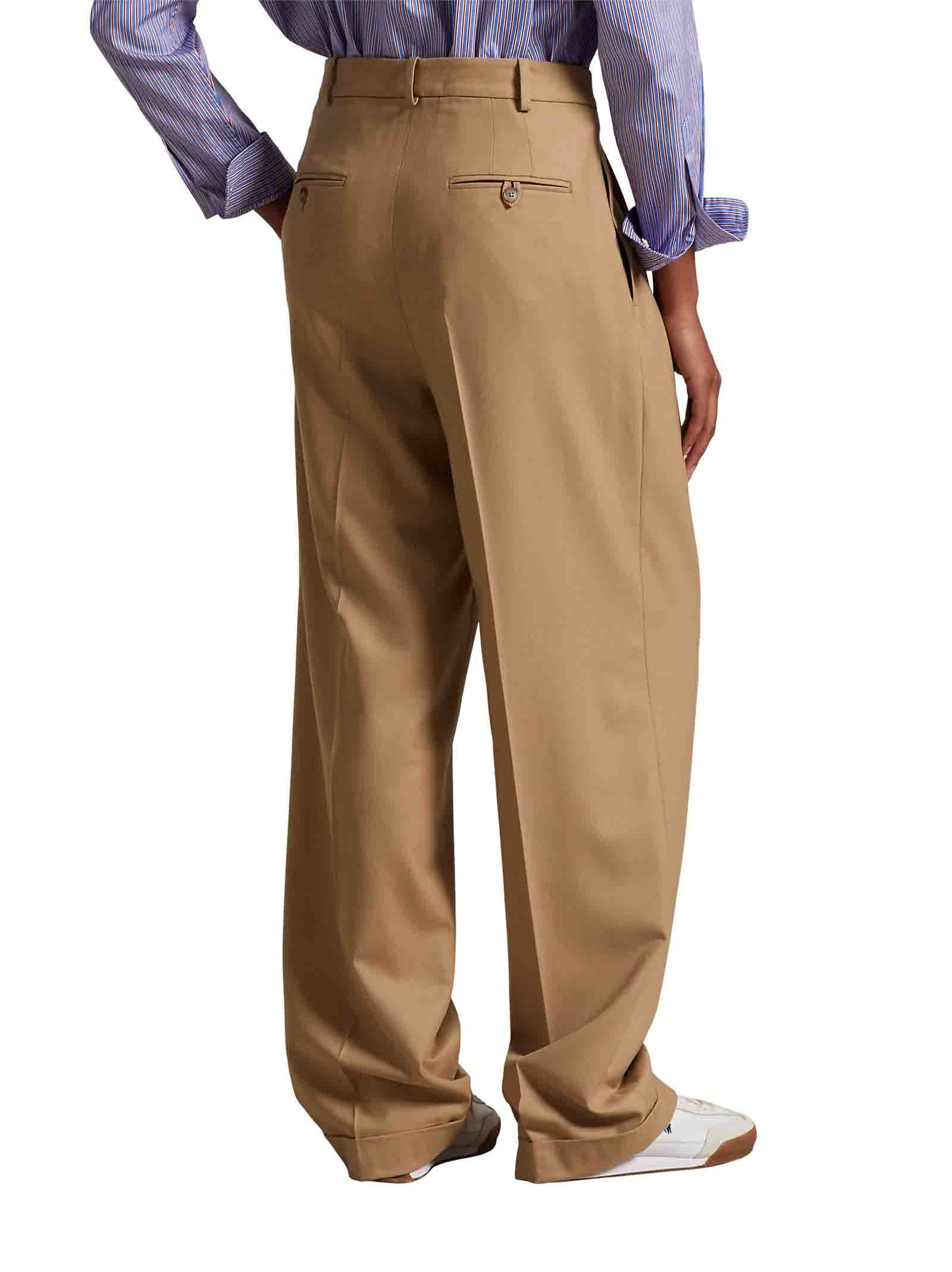 POLO RALPH LAUREN Wide-Leg Trousers with Two-Pleat Design