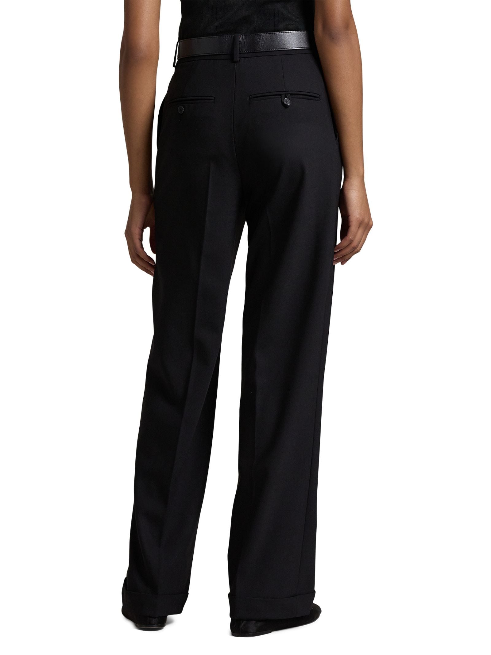 POLO RALPH LAUREN Tailored Stretch Trousers with Turn-Up Hems for Women
