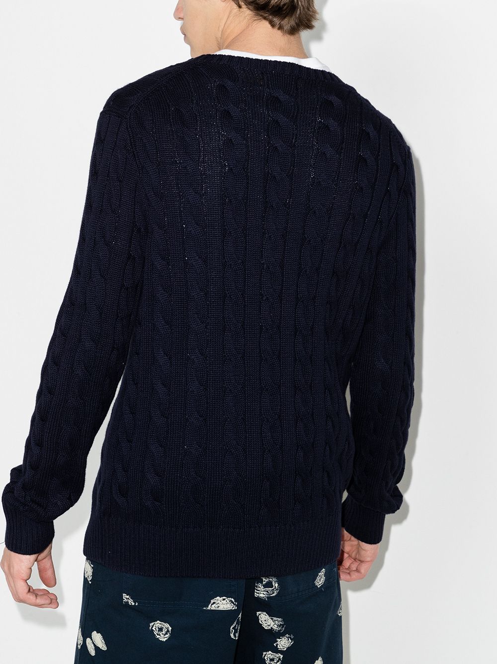 POLO RALPH LAUREN Textured Cable-Knit Sweatshirt for Men