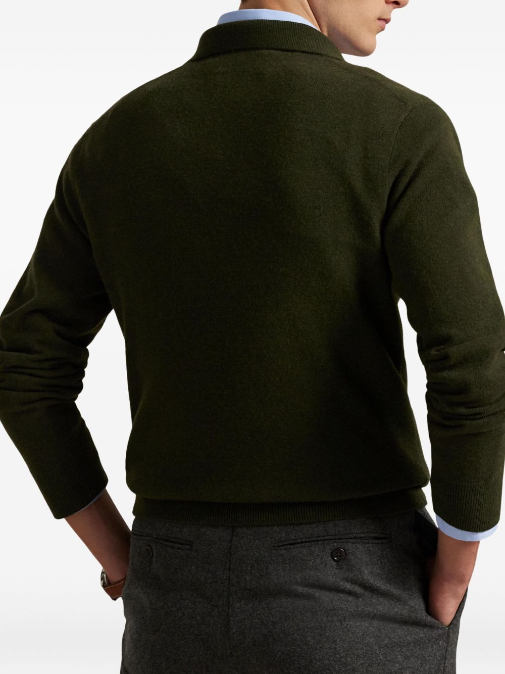 POLO RALPH LAUREN Classic Polo Sweater with Johnny Collar for Men