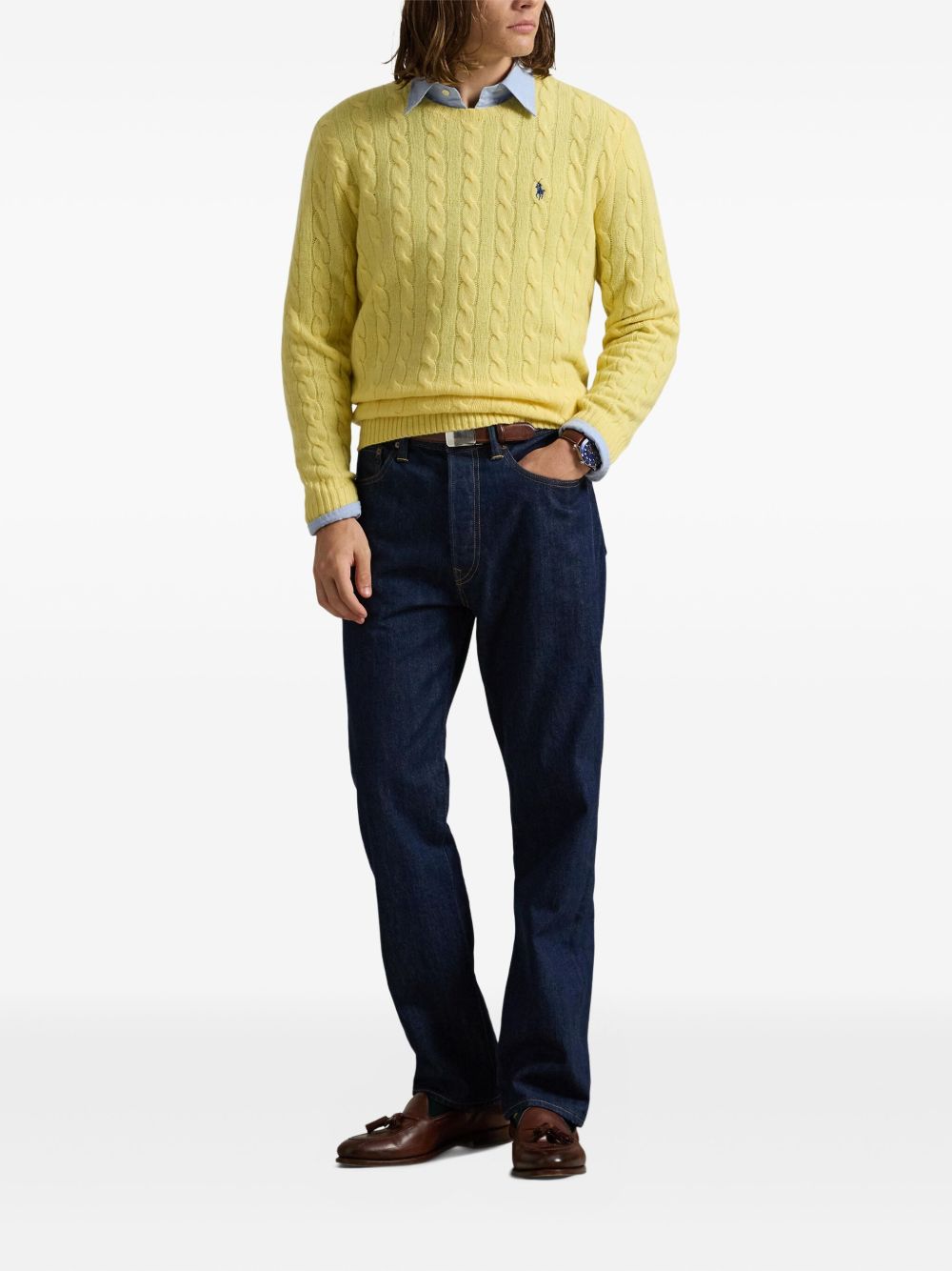 POLO RALPH LAUREN Classic Cable-Knit Sweater for Men - Fall Winter 25/26