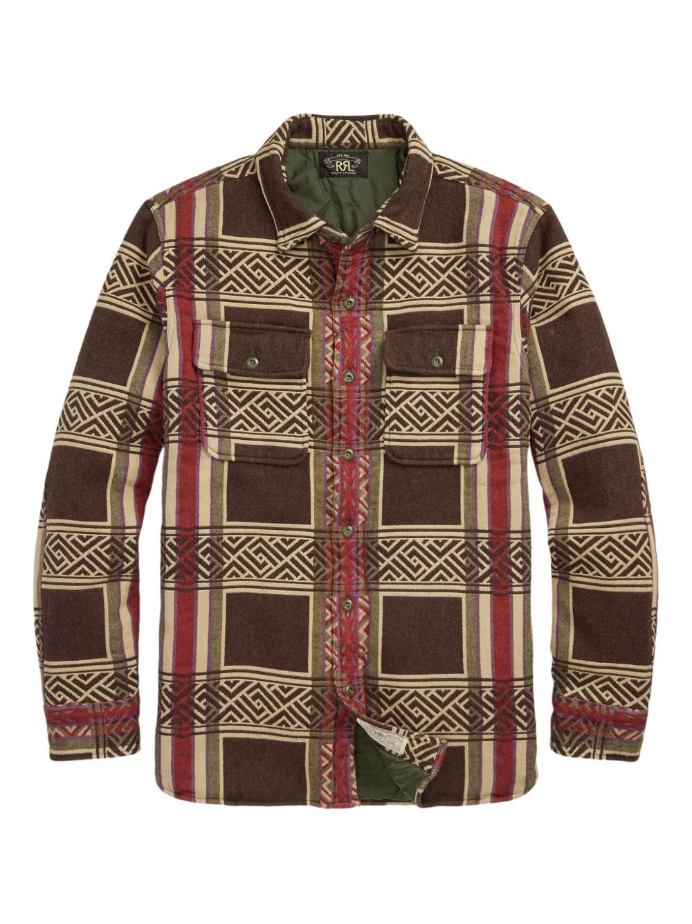 POLO RALPH LAUREN Vintage-Inspired Blanket Pattern Jacket