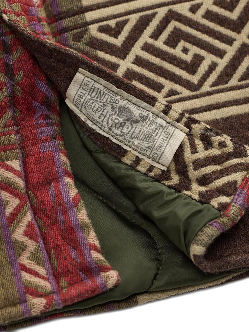 POLO RALPH LAUREN Vintage-Inspired Blanket Pattern Jacket