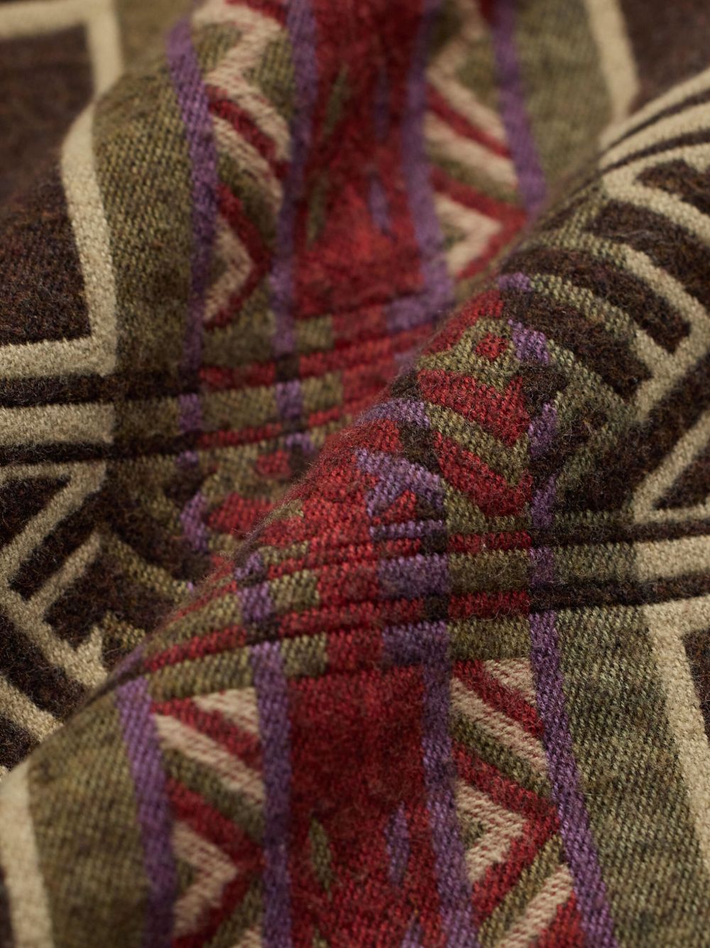 POLO RALPH LAUREN Vintage-Inspired Blanket Pattern Jacket