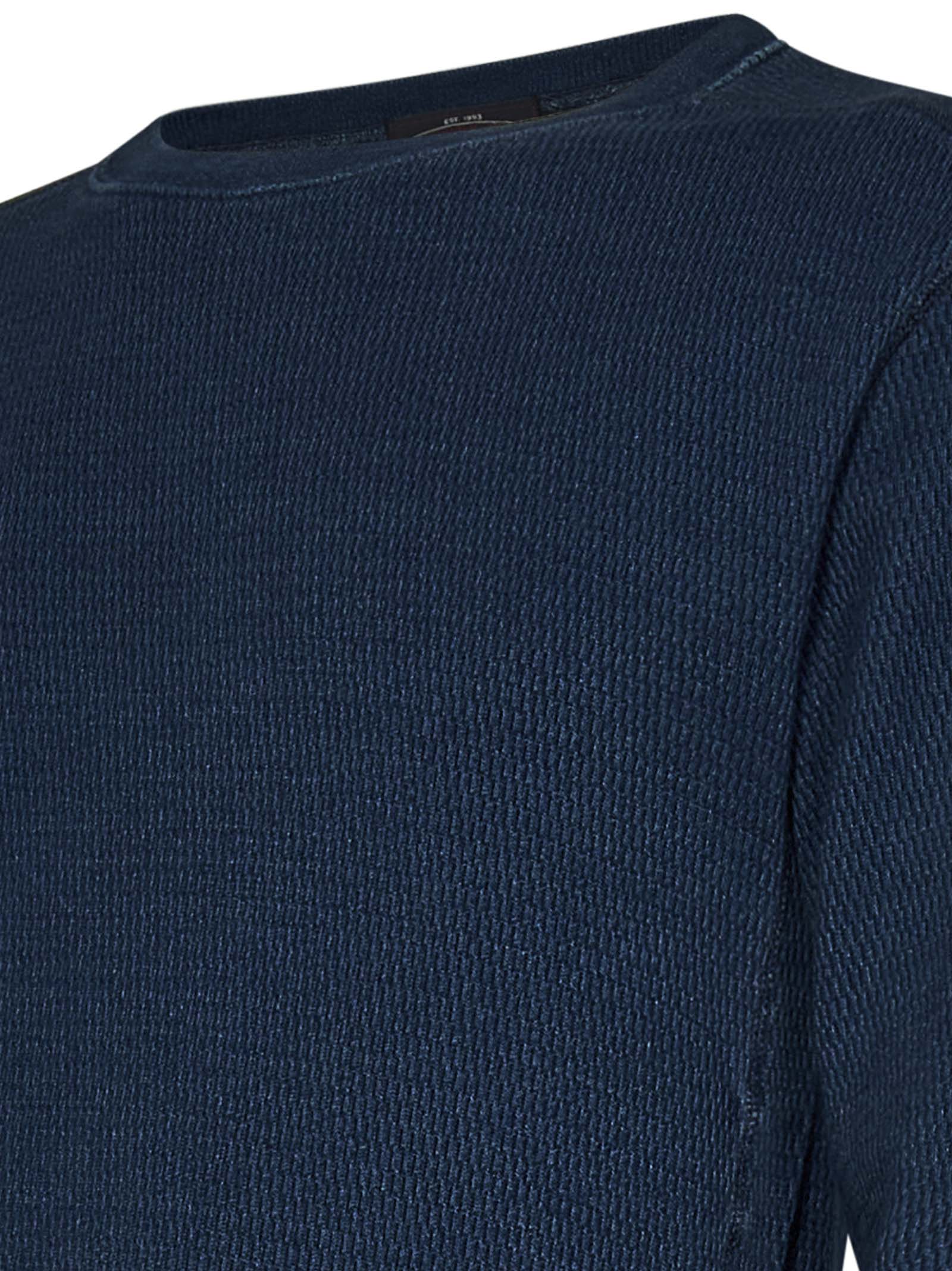 POLO RALPH LAUREN Indigo Double-Knit Crewneck Sweater - Men's