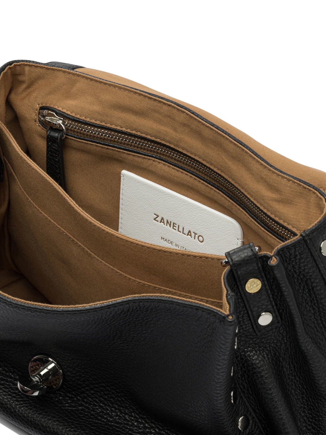 ZANELLATO Elegant Mini Leather Handbag - 29X20X15 CM