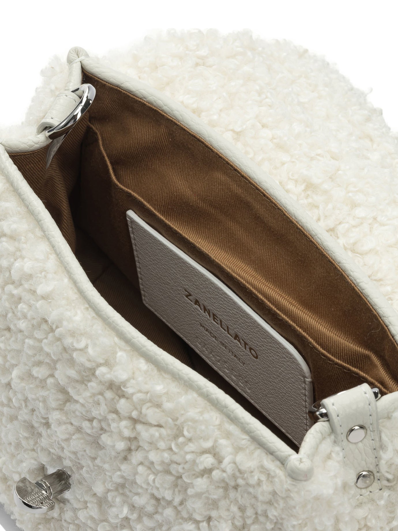ZANELLATO Mini Faux Fur Teddy Handbag